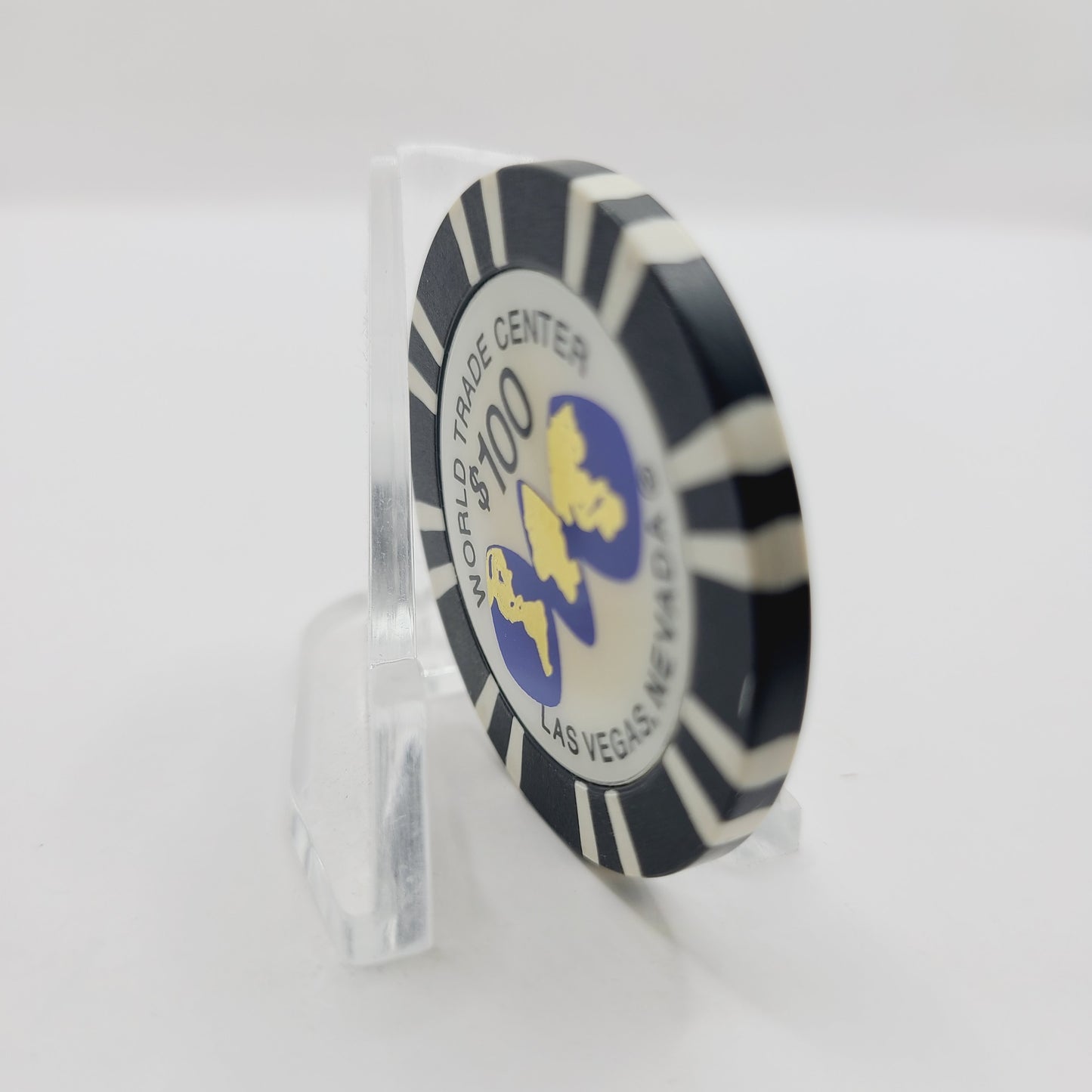 World Trade Center Hotel Casino Las Vegas Nevada 1997 $100 Casino Chip V9977