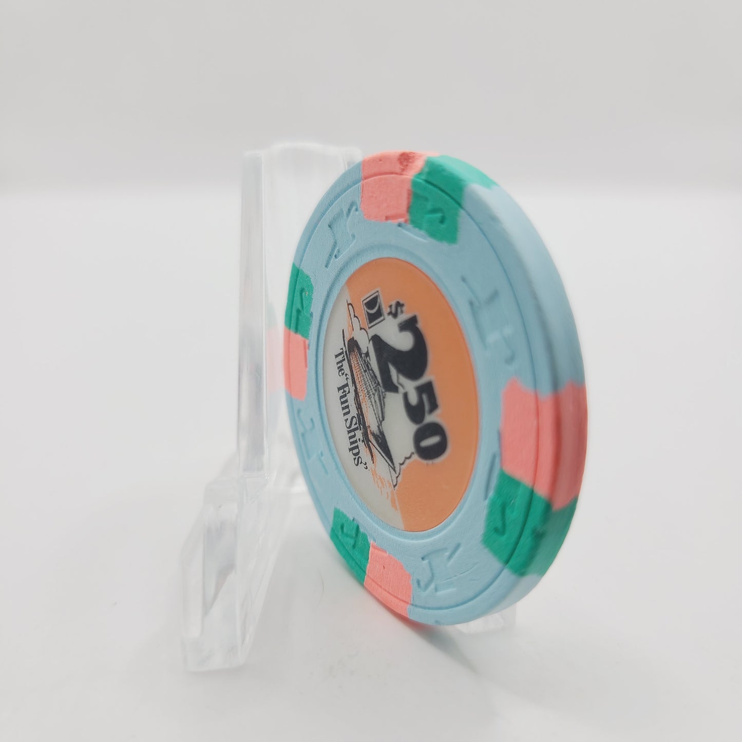 Carnival Cruise Line 1990 $2.50 "Orange Sky" Casino Chip CG035864