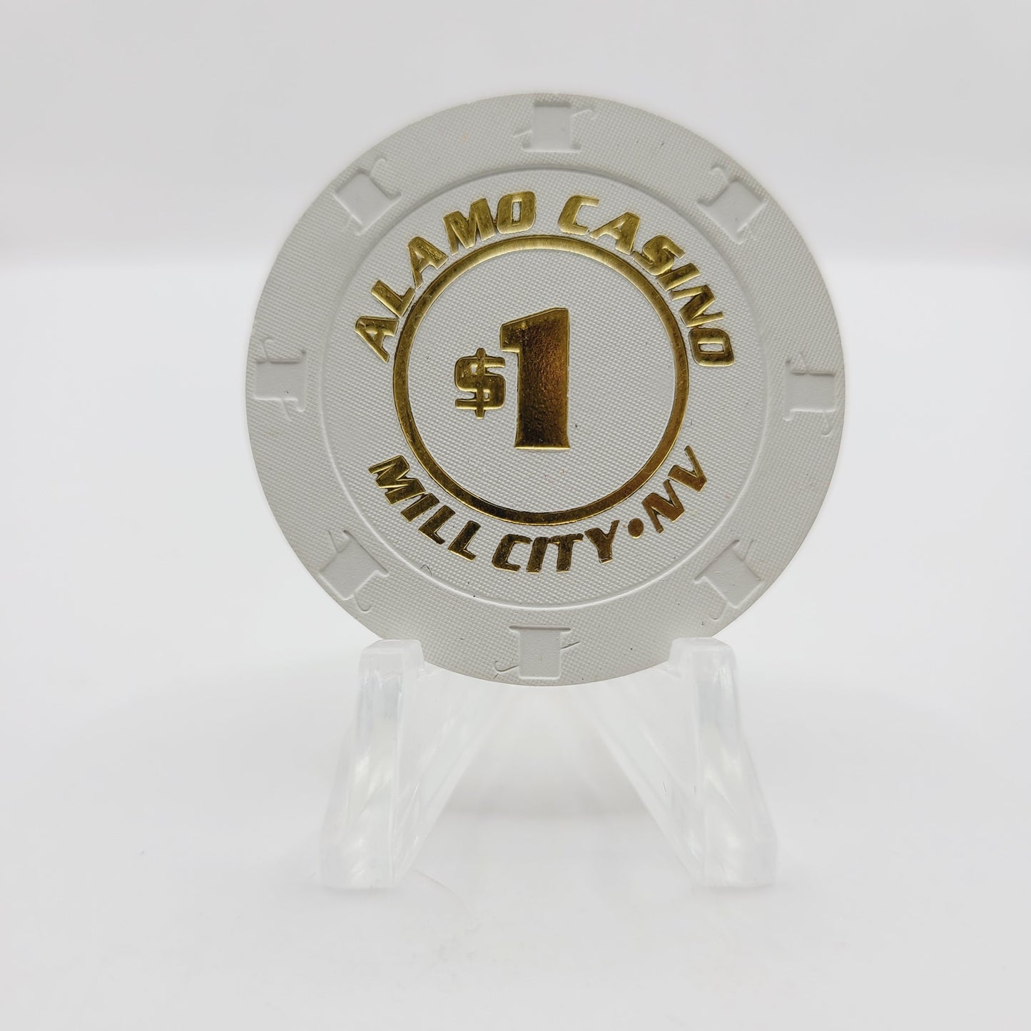 Alamo Casino Mill City Nevada 2010 $1 Casino Chip E9459