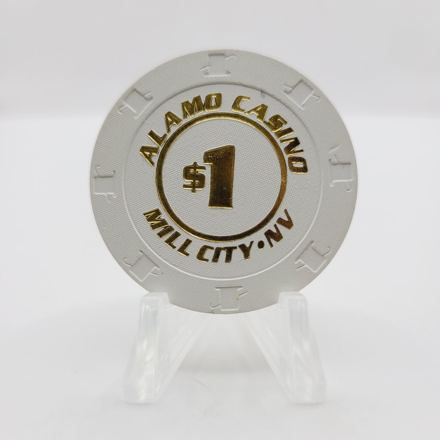 Alamo Casino Mill City Nevada 2010 $1 Casino Chip E9459