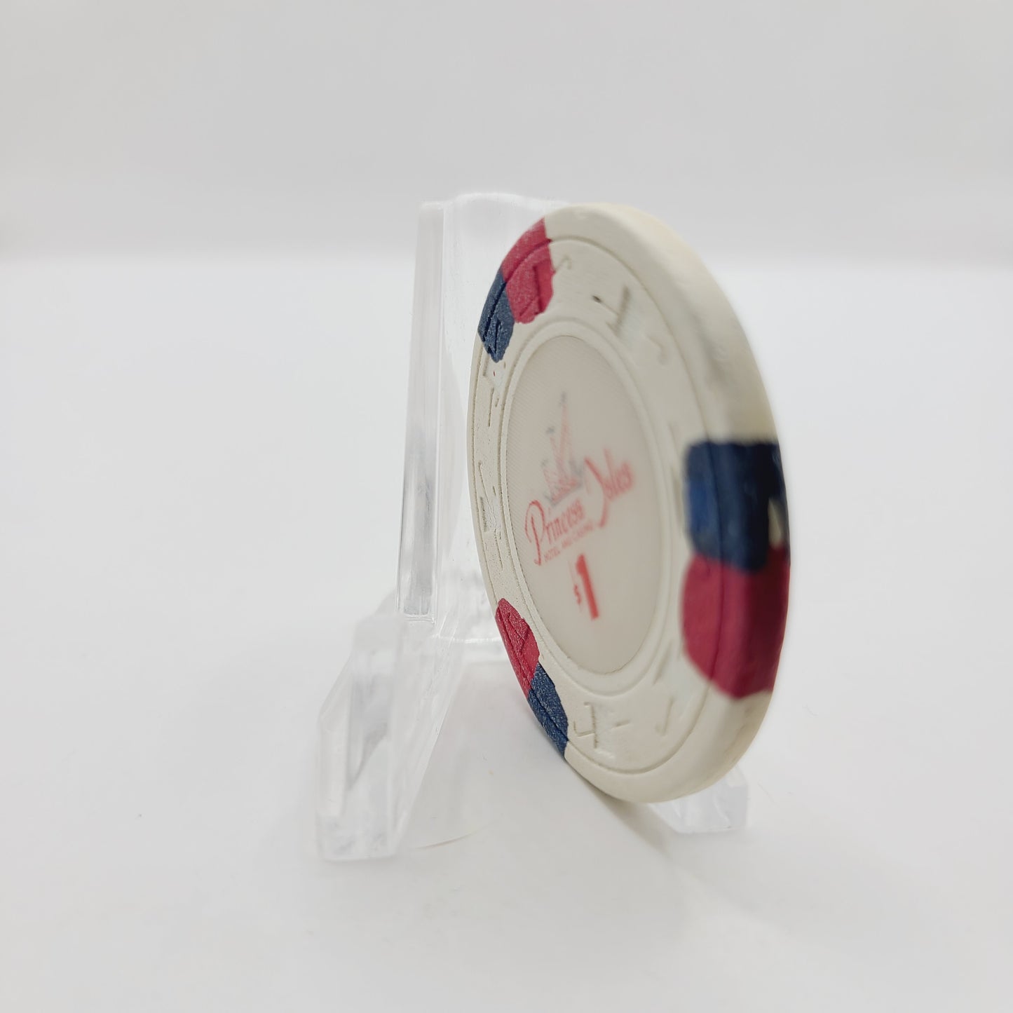 Princess Isles Casino Williamstad Curacao $1 Casino Chip CG079972 (Circulated)