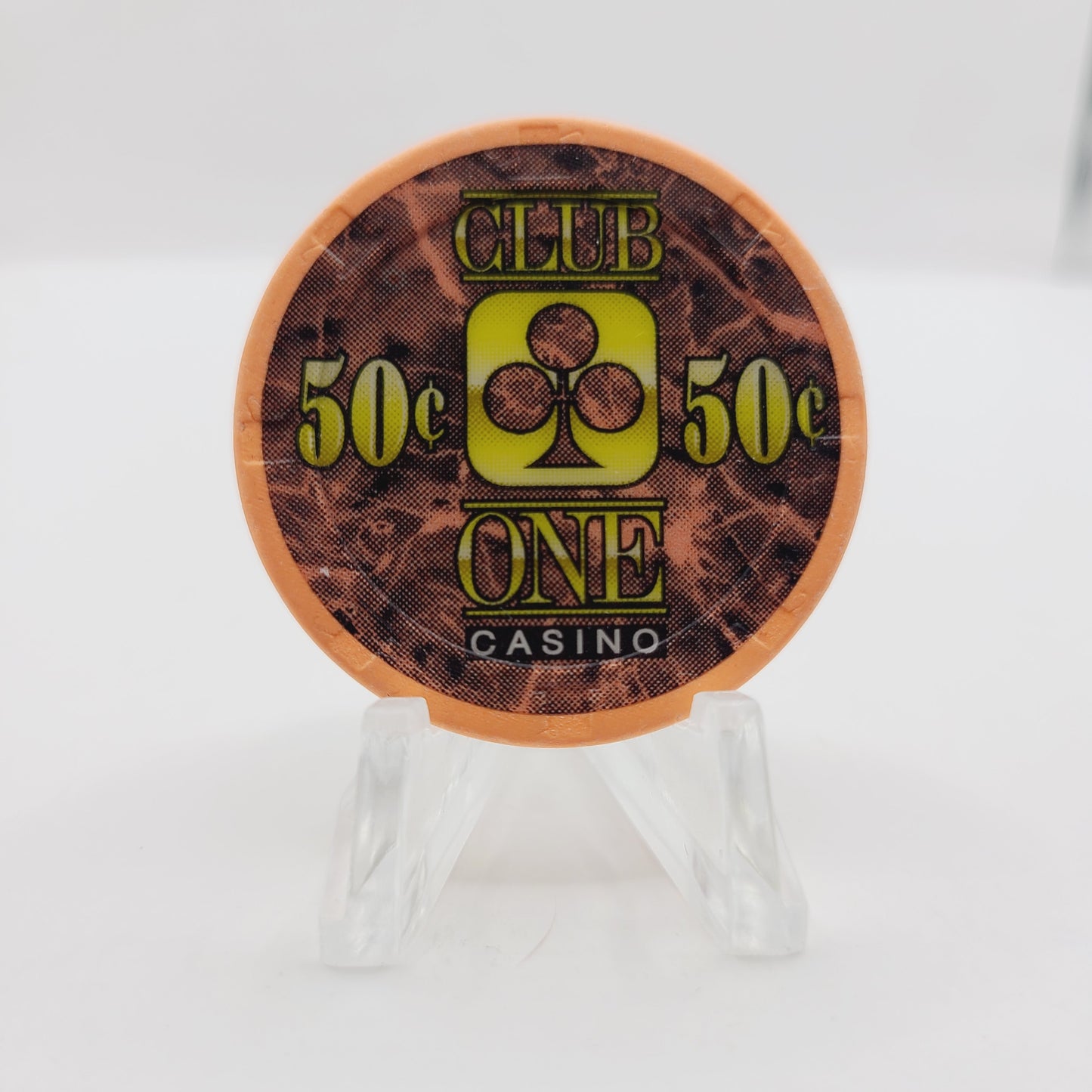 Club One Casino Granite Park Fresno California $.50 Casino Chip