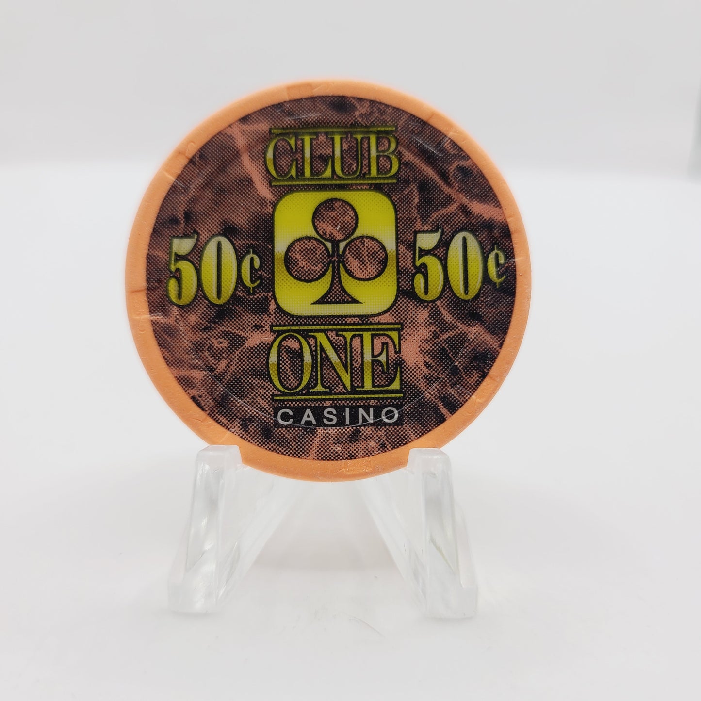 Club One Casino Granite Park Fresno California $.50 Casino Chip