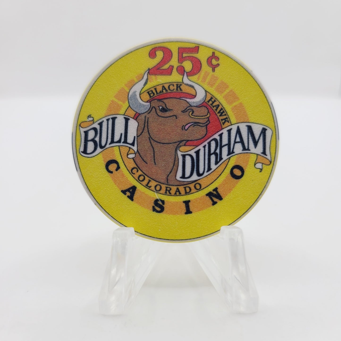 Bull Durham Casino & Saloon Black Hawk Colorado 1994 $.25 Casino Chip