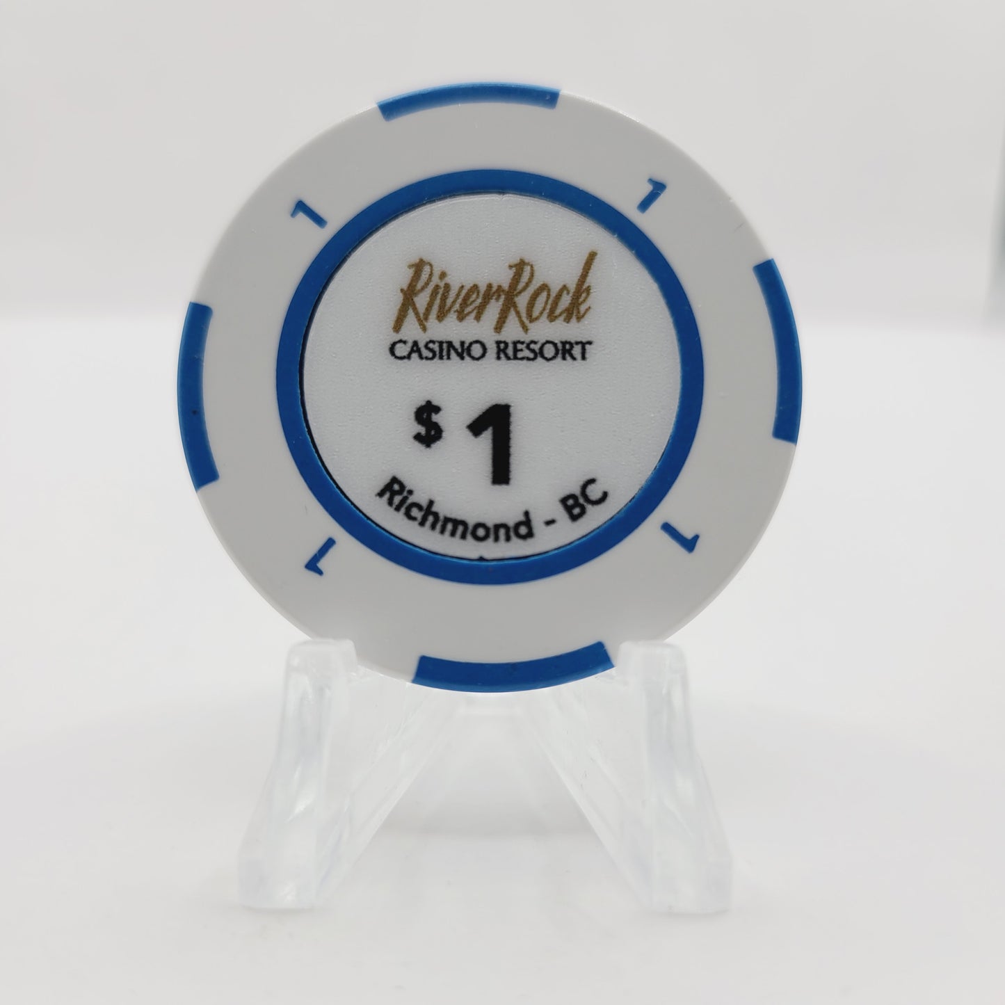 River Rock Resort Casino Richmond British Columbia Canada $1 Casino Chip