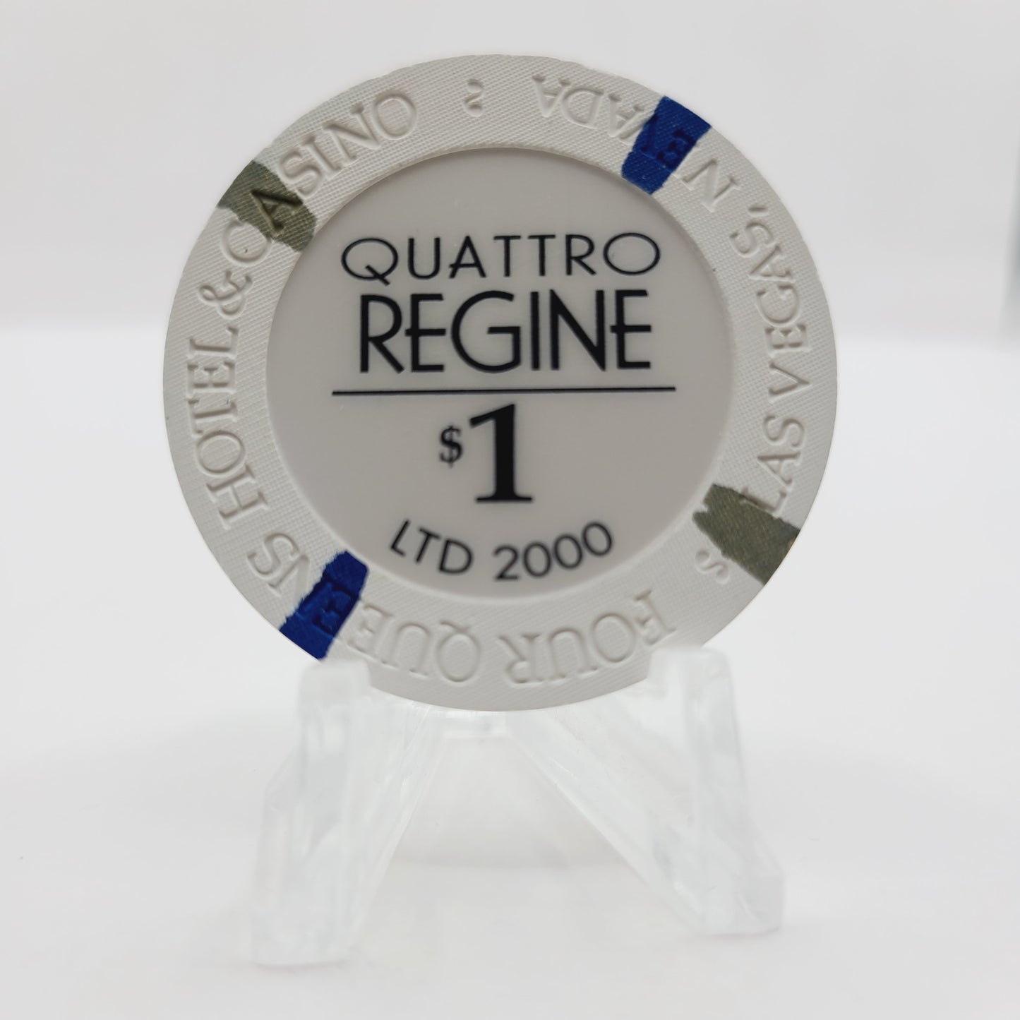 Four Queens Hotel Casino Las Vegas Nevada 2001 $1 "CUATRO REINAS" Casino Chip V7754