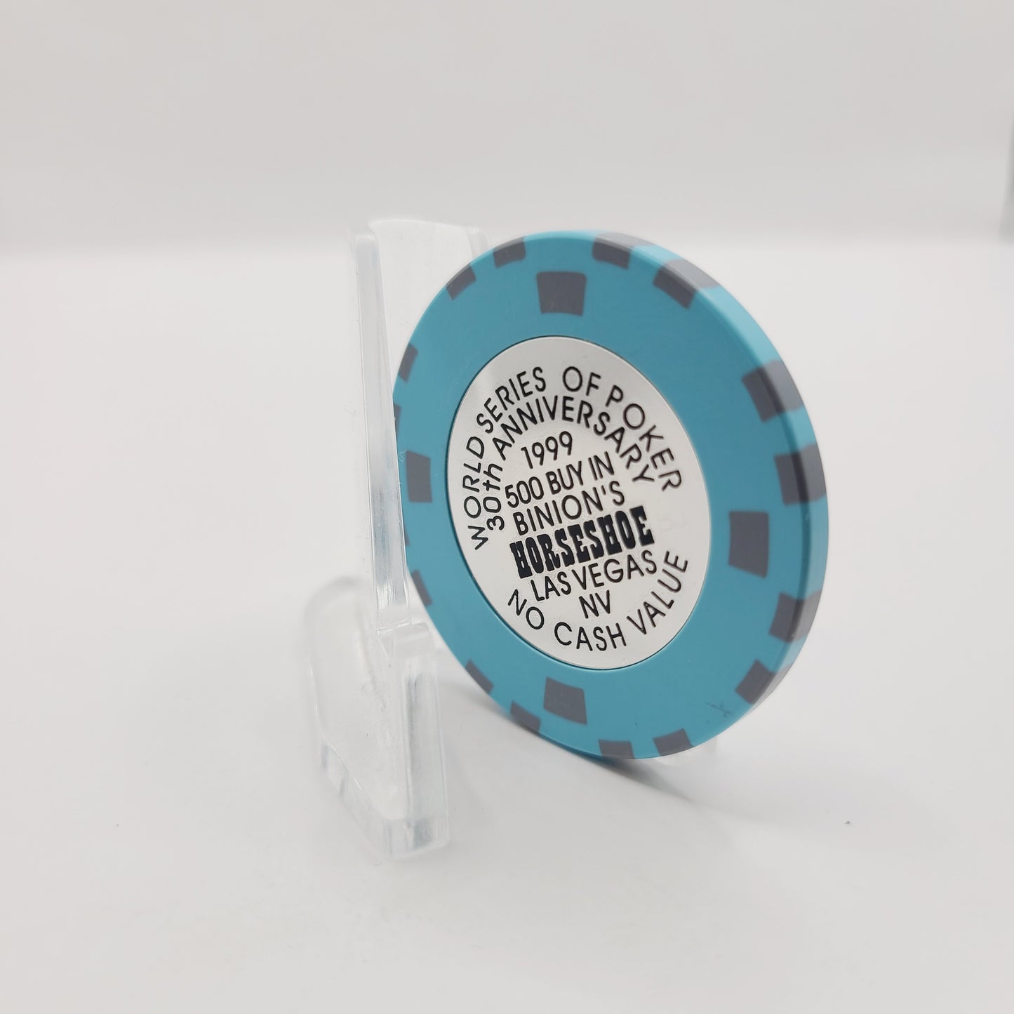 Binions Horseshoe Club Las Vegas Nevada 1999 "World Series of Poker 30th Anniversary" NCV chip E2967