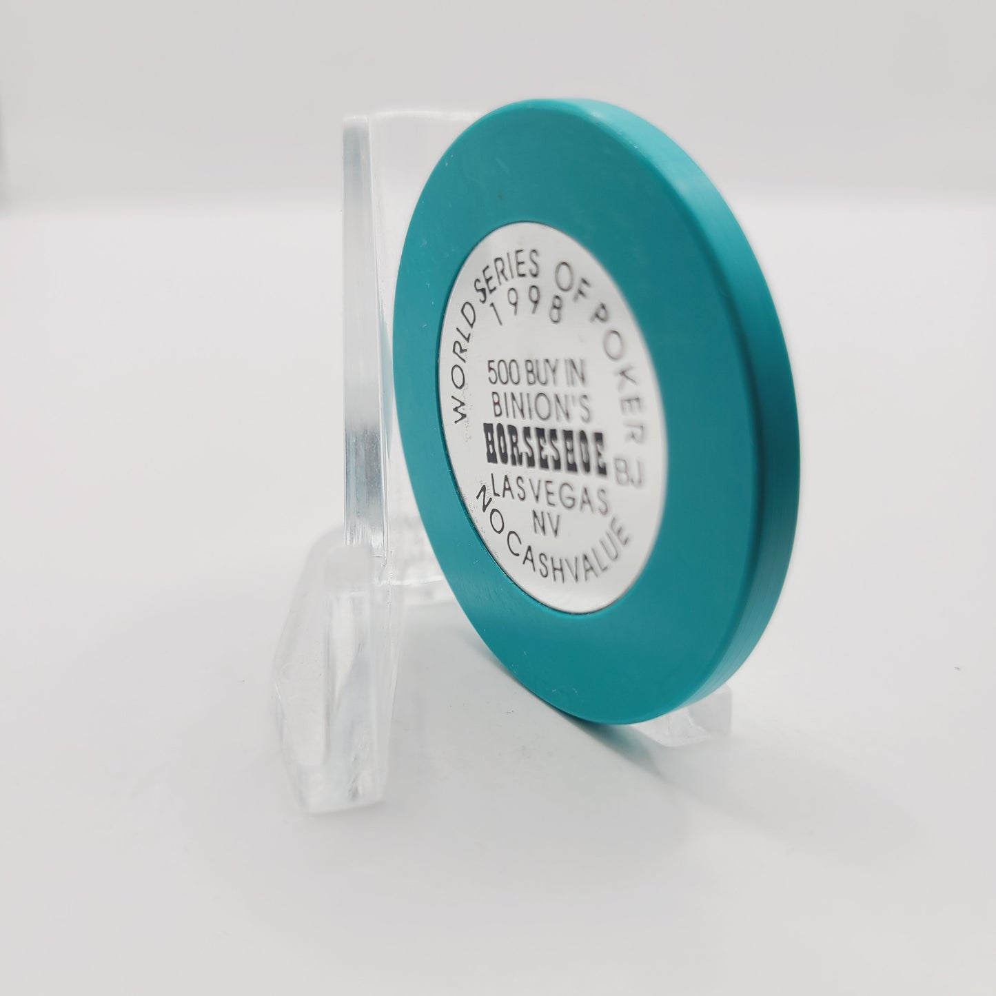 Binions Horseshoe Club Las Vegas Nevada 1998 "World Series of Poker 1998 Buy-in" NCV chip D1590