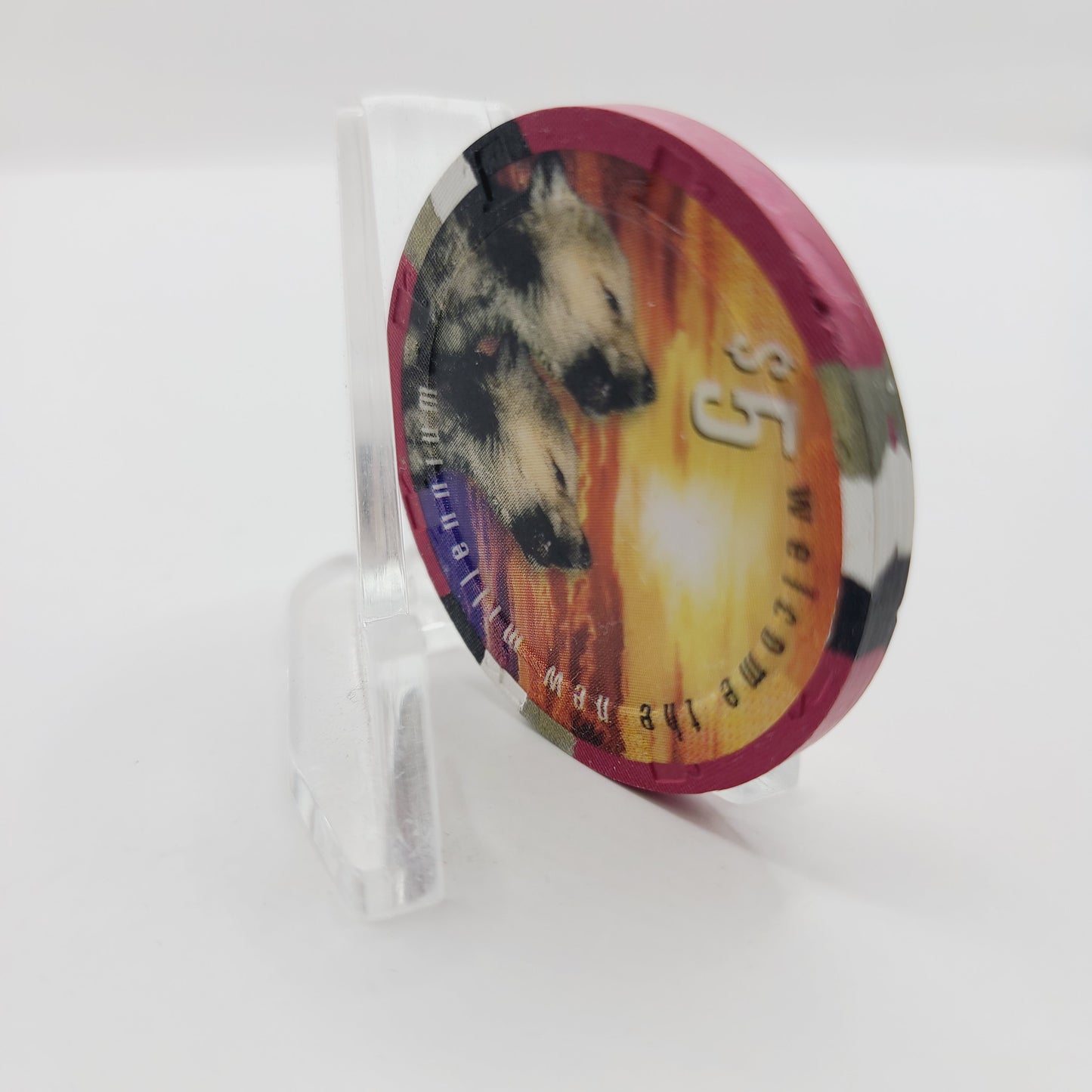 Mohegan Sun Hotel Casino Uncasville Connecticut 1999 "New Millennium" $5 Casino Chip
