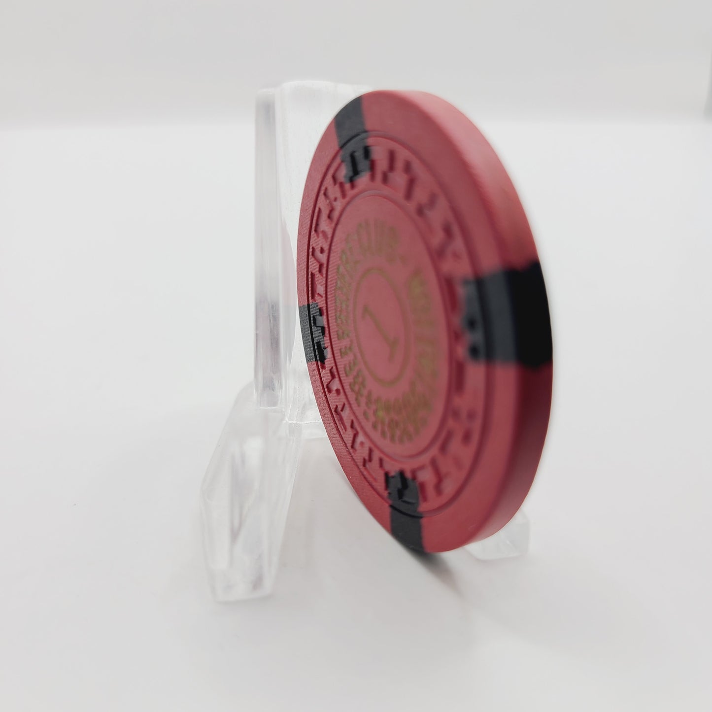 Belvedere Club Hot Springs Arkansas #1 "Illegal" Casino Chip CG162845