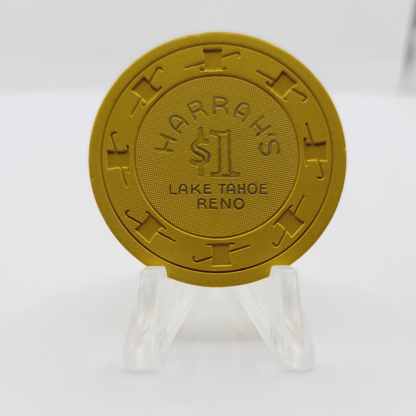 Harrah's Hotel Casino Reno Tahoe Nevada 1960's $1 Casino Chip N8542
