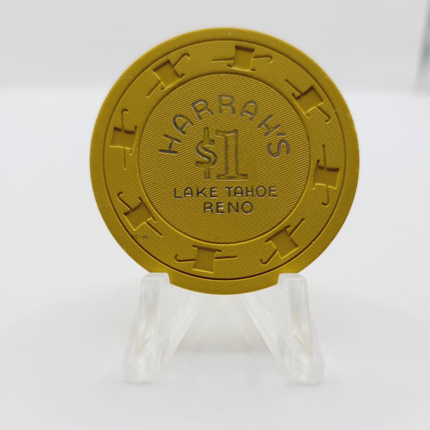 Harrah's Hotel Casino Reno Tahoe Nevada 1960's $1 Casino Chip N8542