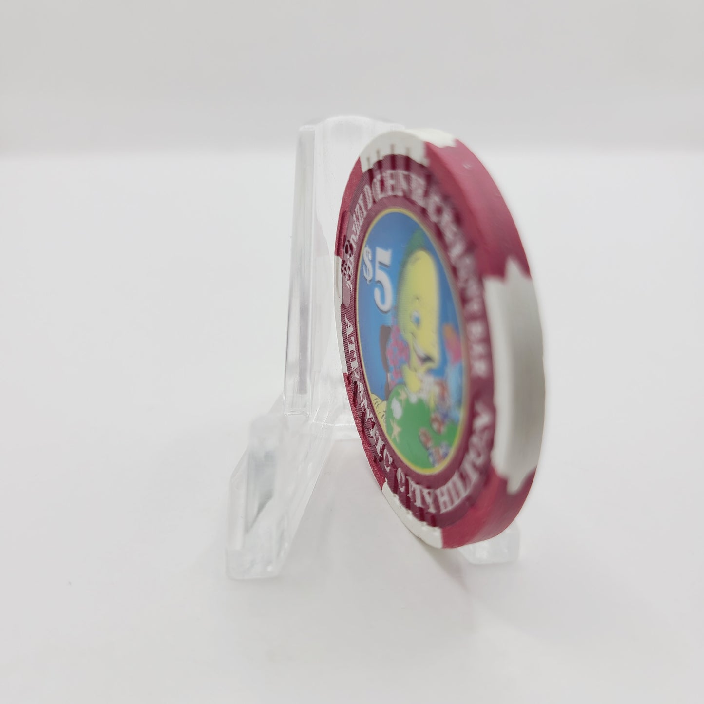 Atlantic City Hilton Atlantic City New Jersey "The Dizzy Dolphin Beachfront Bar" $5 Limited Edition Chip