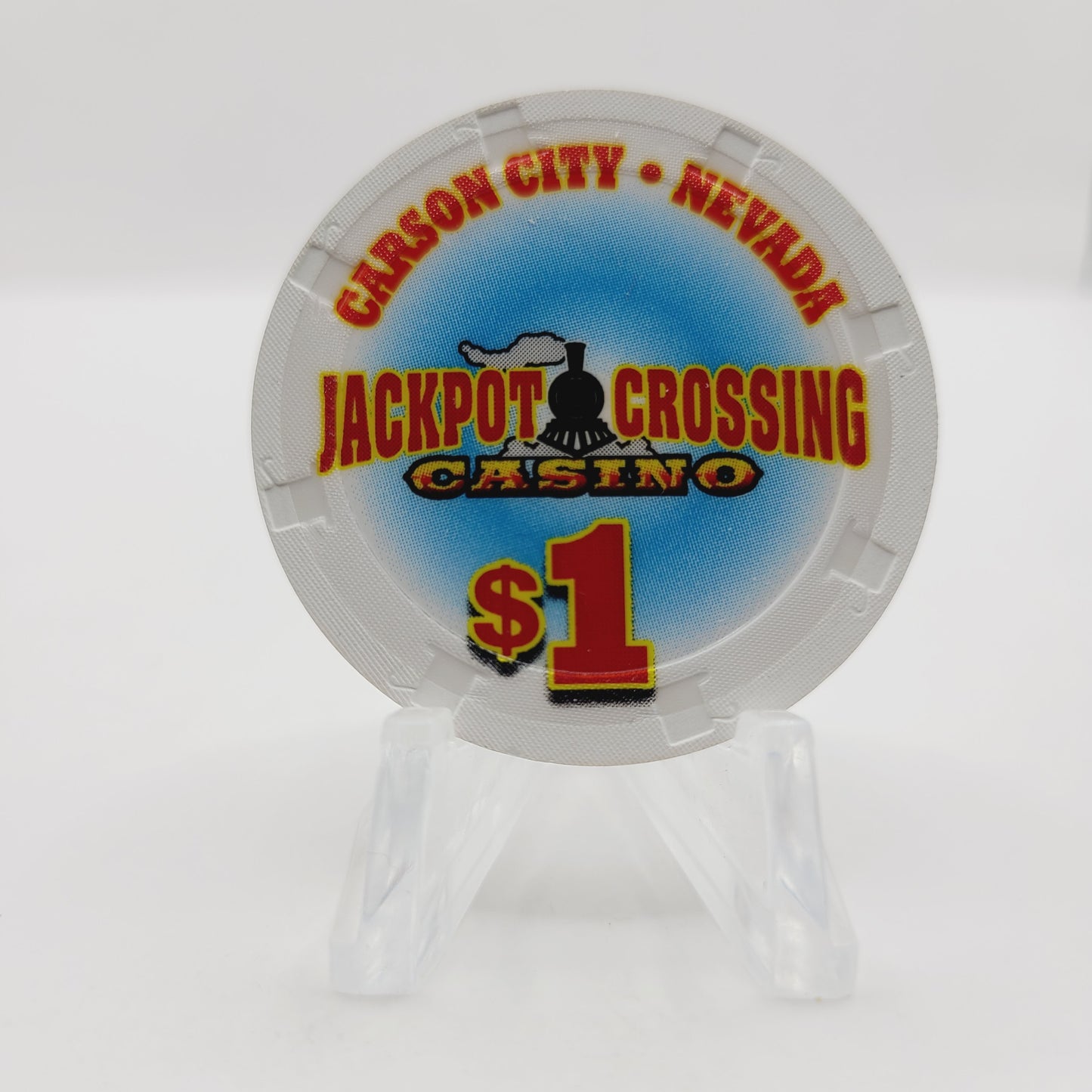 Jackpot Crossing Casino Carson City Nevada 2013 $1 Casino Chip D0983