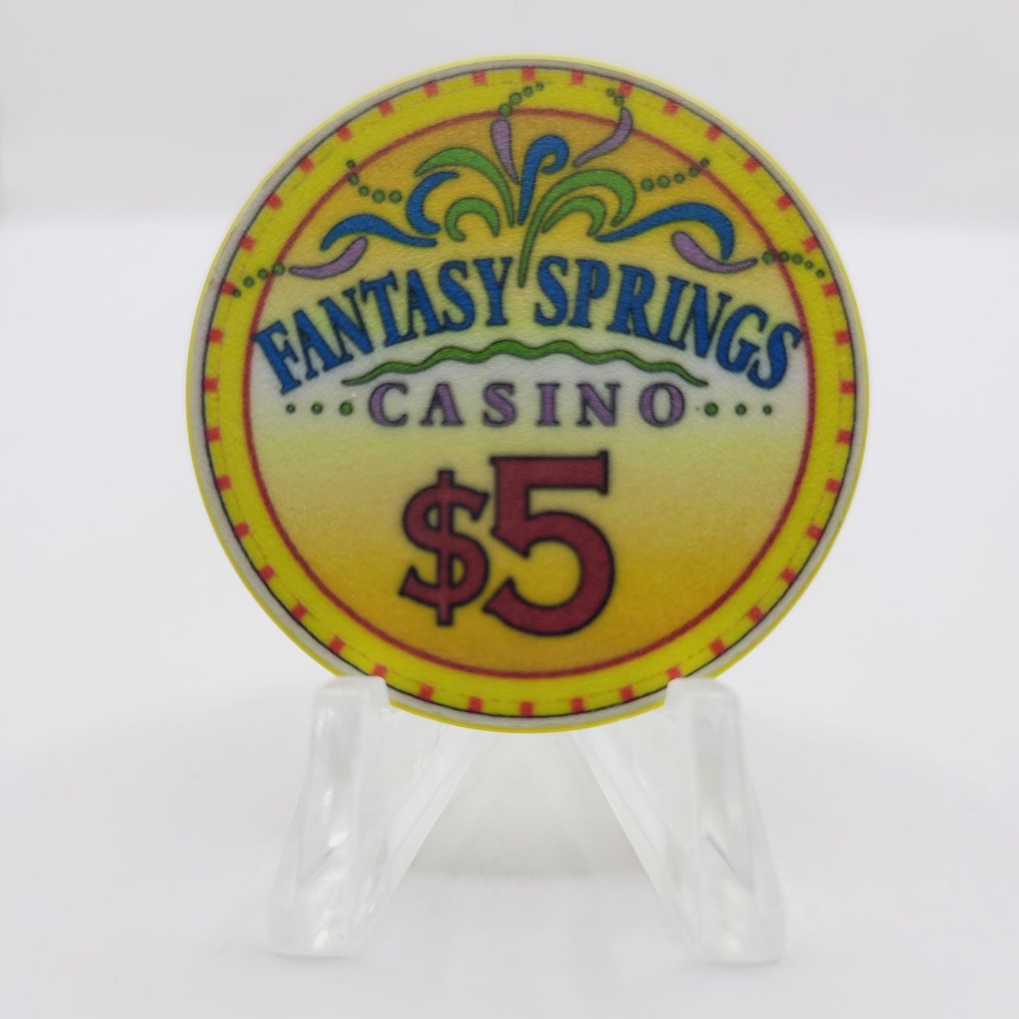 Fantasy Springs Resort Casino Indio California "11th Indio Pow Wow" $5 Casino Chip CG006745