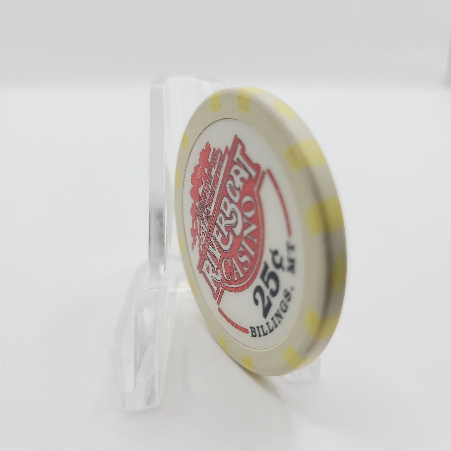 Riverboat Casino Card Room Billings Montana $.25 Casino Chip CG038584