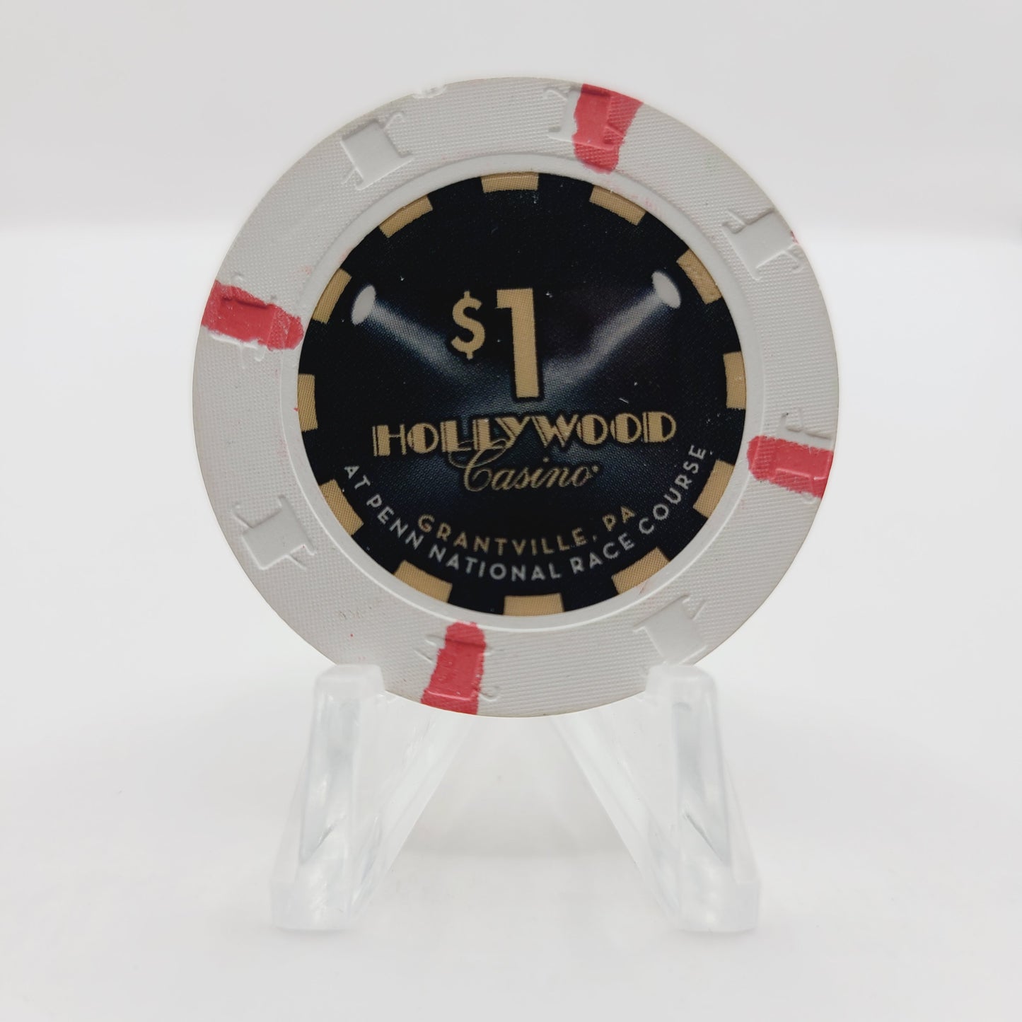Hollywood Casino at Penn National Grantville Pennsylvania "Racino" 2010 $1 Casino Chip