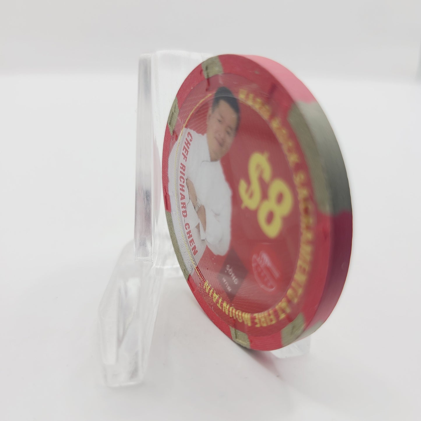 Hard Rock Hotel Casino Sacramento California 2019 Grand Opening "Chef Richard Chen" $8 Casino Chip