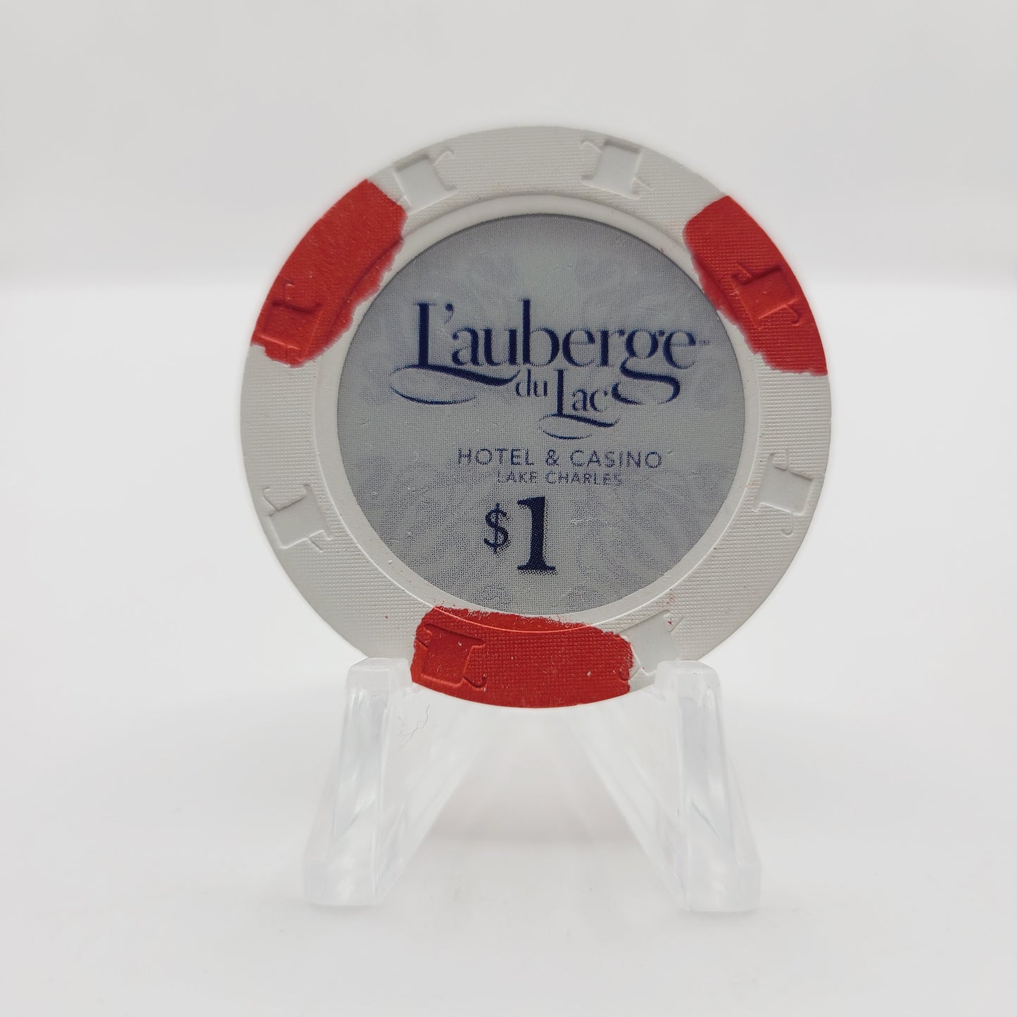 Lauberge du Lac Hotel Casino Lake Charles Louisiana $1 Chip