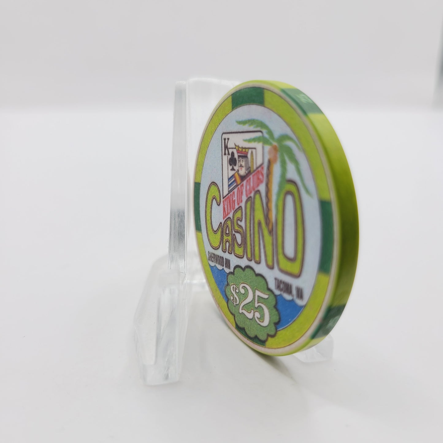 King of Clubs Casino Tacoma Washington $25 Casino Chip