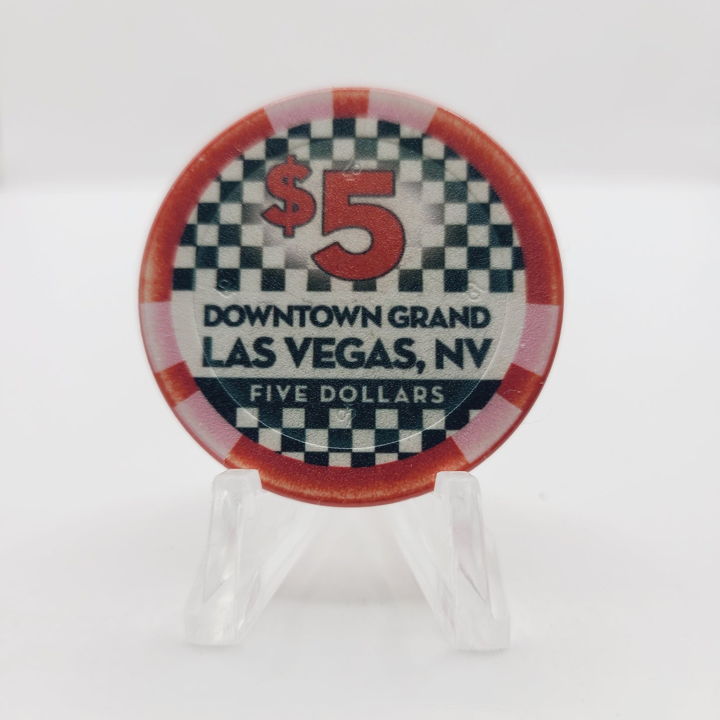 Downtown Grand Hotel Casino Las Vegas Nevada 2023 Grand Prix $5 Casino Chip