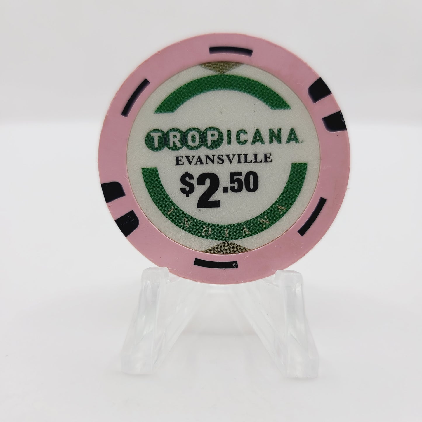Tropicana Hotel Casino Evansville Indiana 2013 $2.50 Casino Chip
