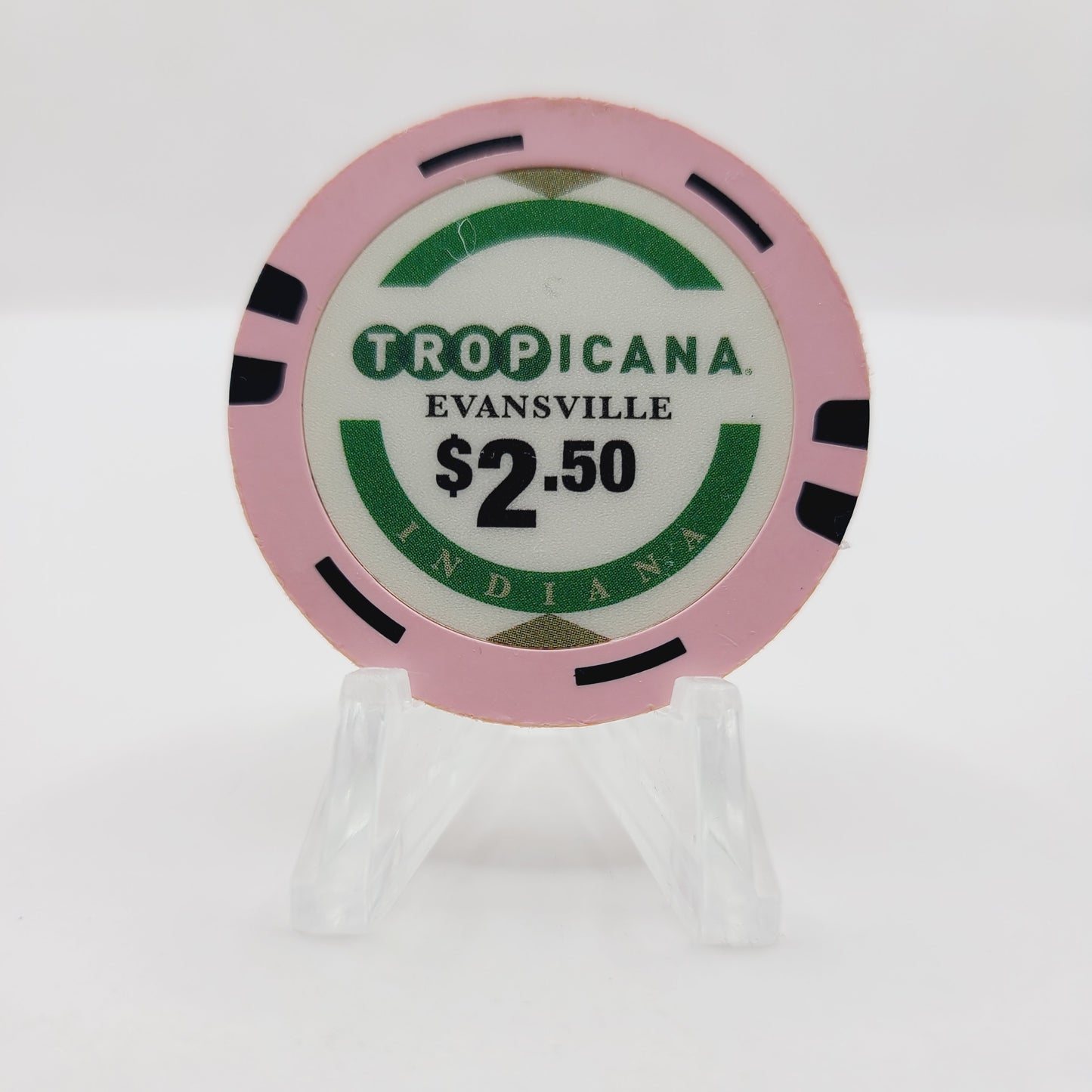 Tropicana Hotel Casino Evansville Indiana 2013 $2.50 Casino Chip
