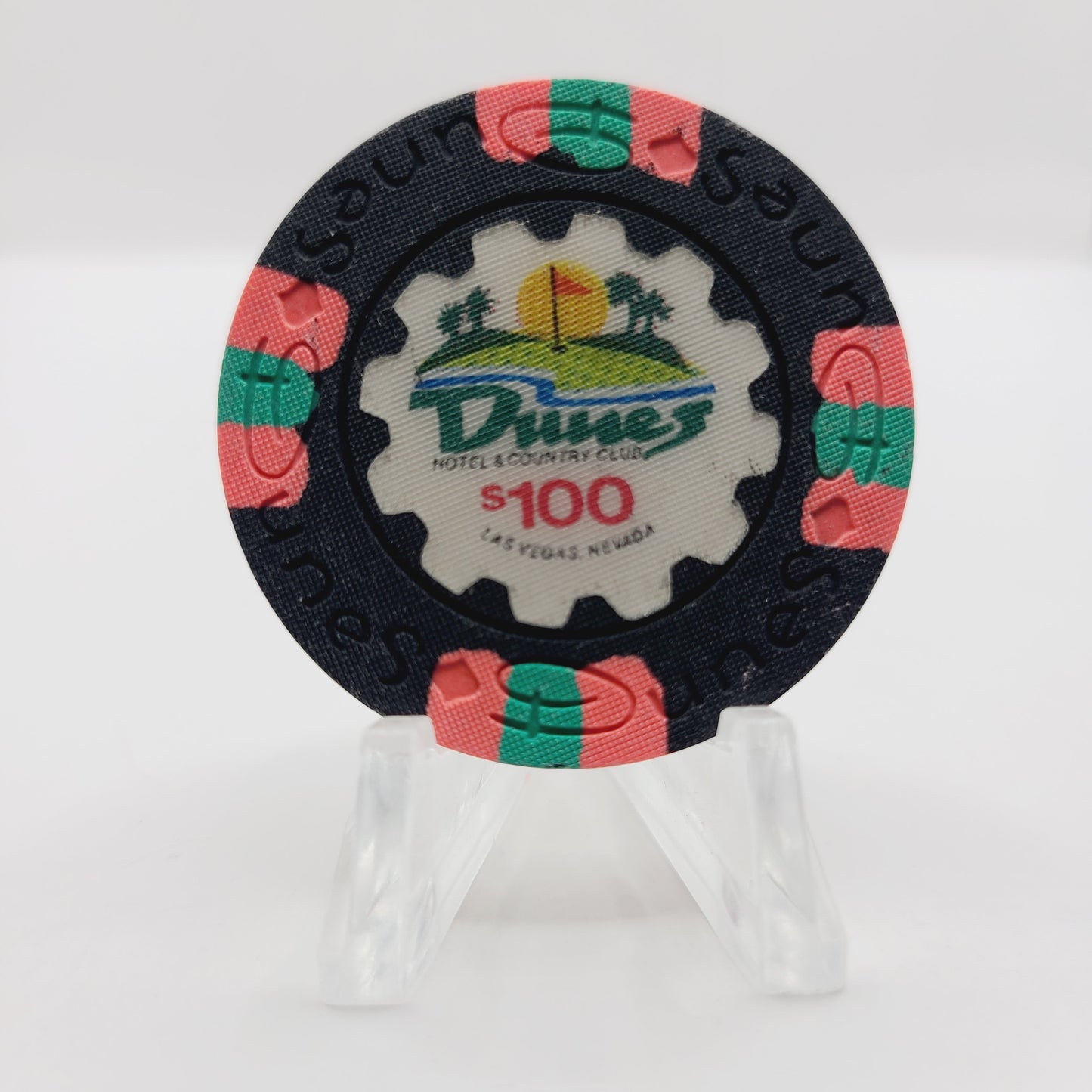 Dunes Hotel Casino Las Vegas Nevada 1989 $100 Casino Chip N4450