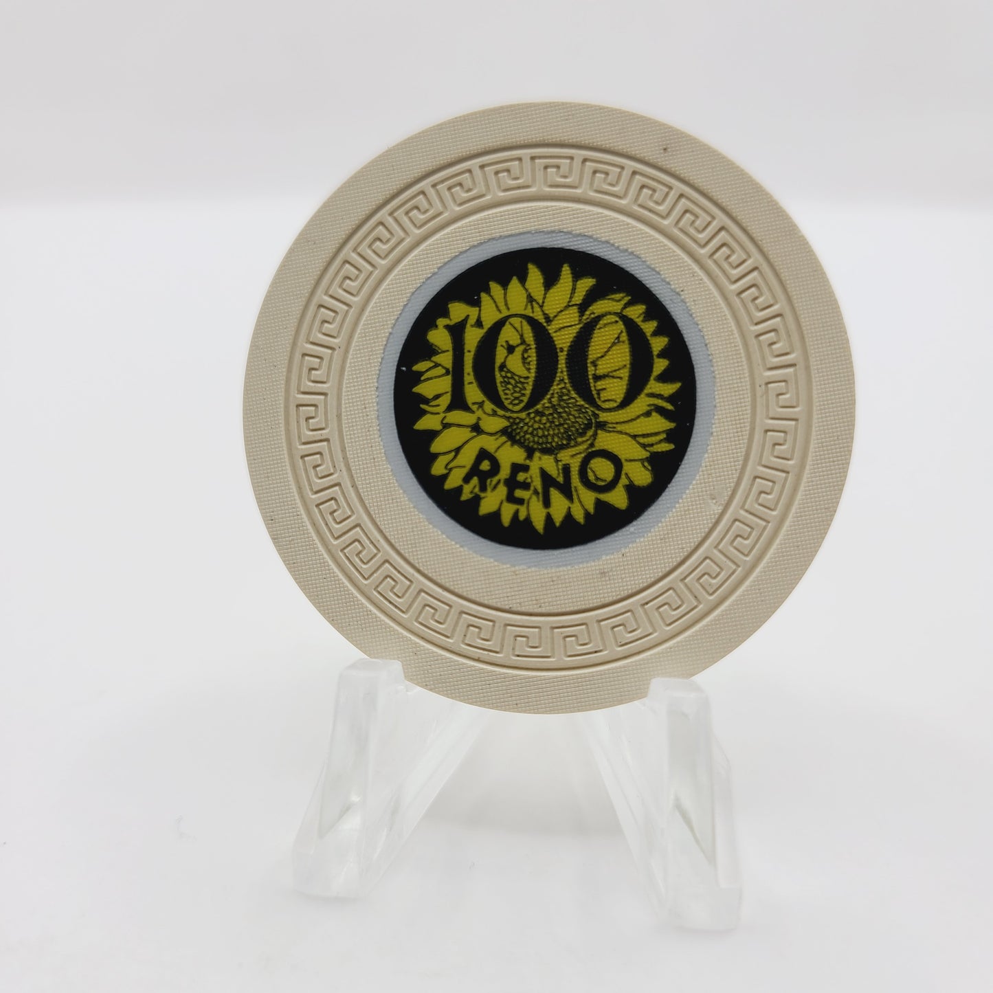 The Sunflower Casino Reno Nevada 1949 $100 Casino Chip V5709