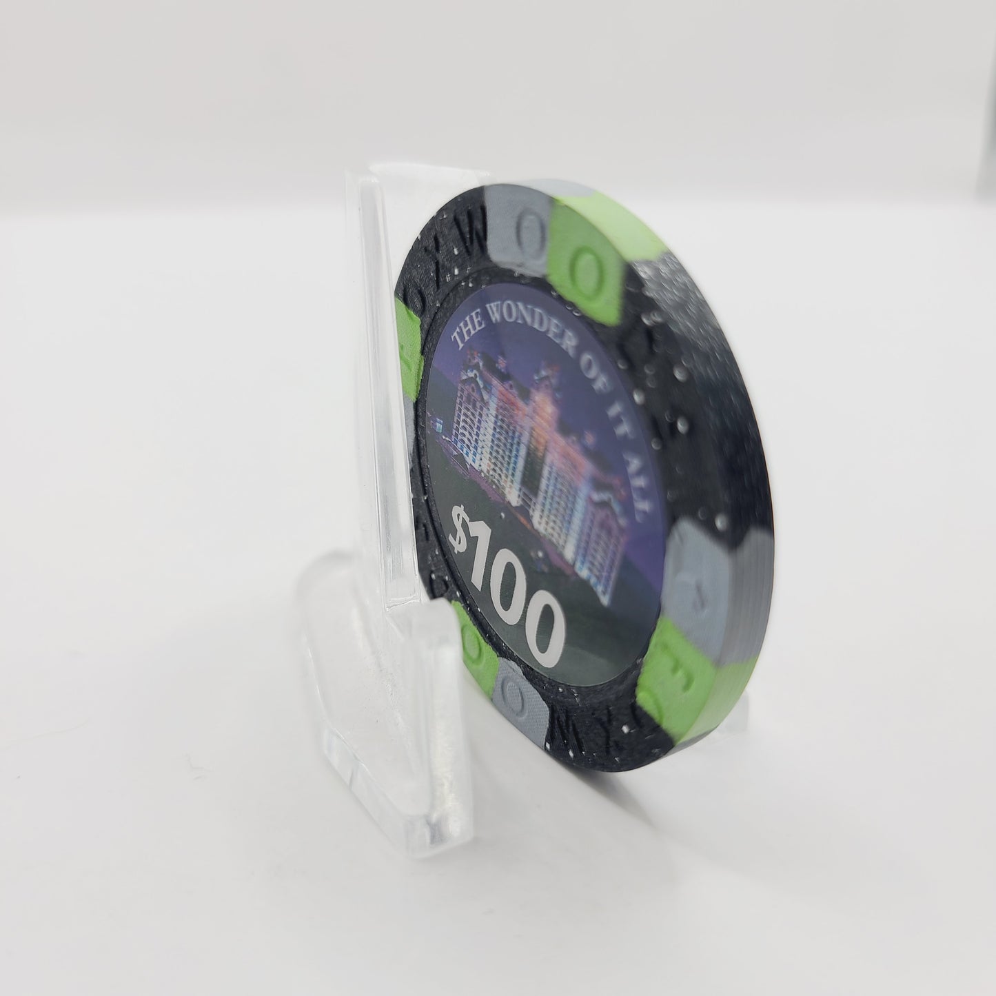 Foxwood Resort Casino Ledyard Connecticut 2017 "The Wonders of it All" $100 Casino Chip