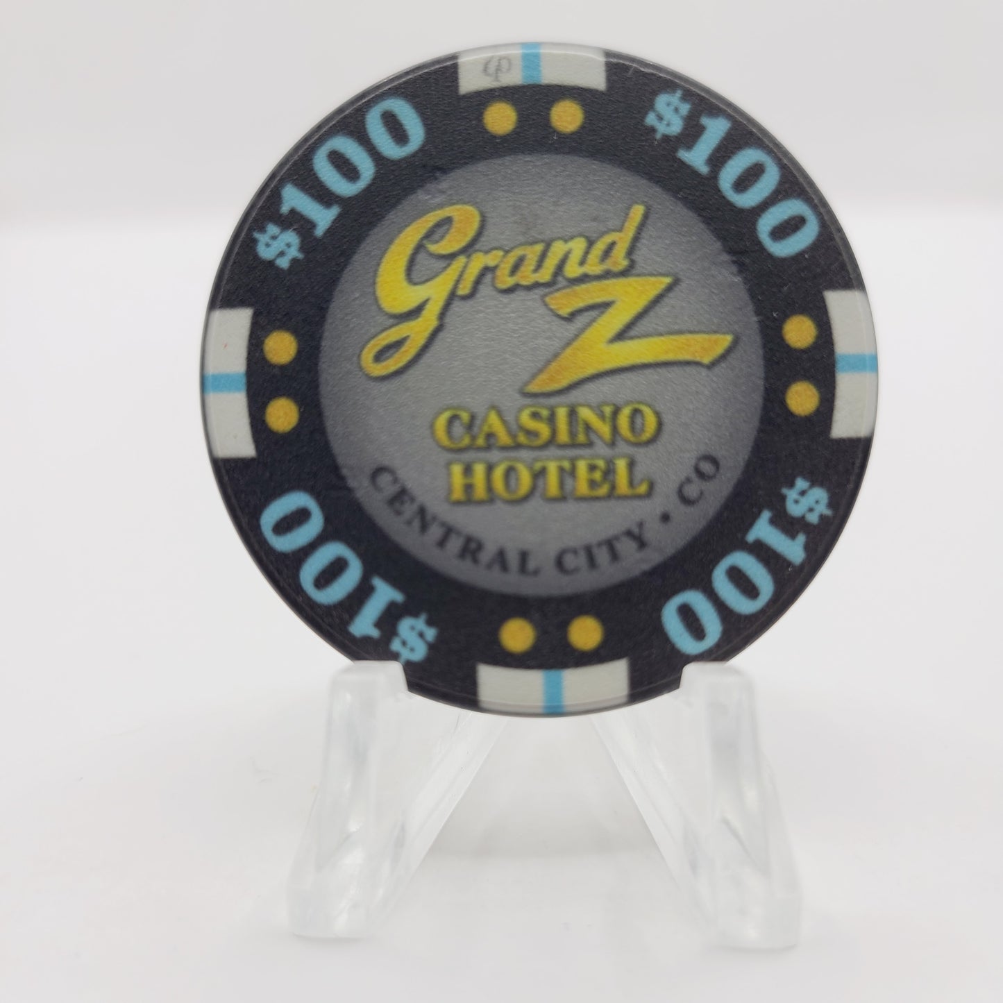 Grand Z Hotel Casino Central City Colorado 2017 $100 Casino Chip
