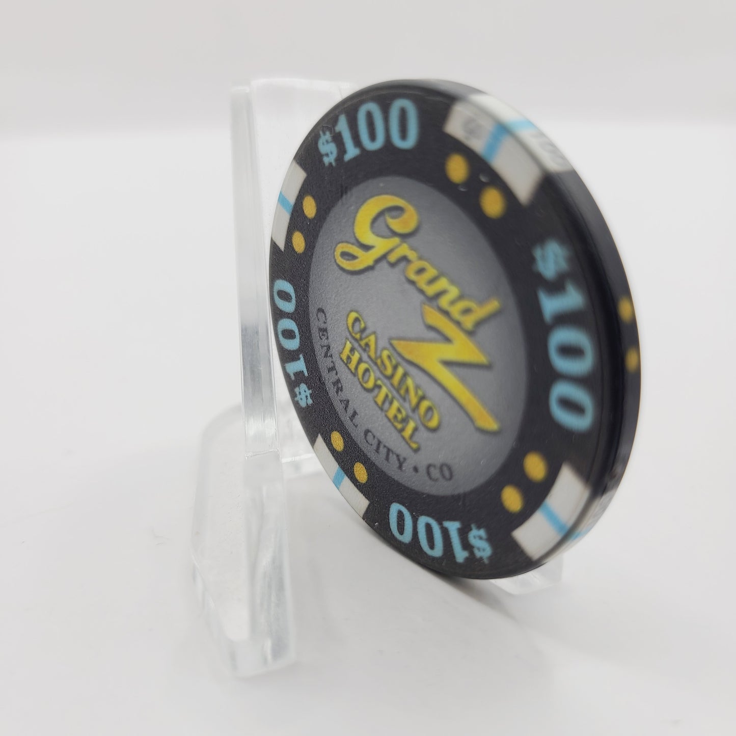 Grand Z Hotel Casino Central City Colorado 2017 $100 Casino Chip