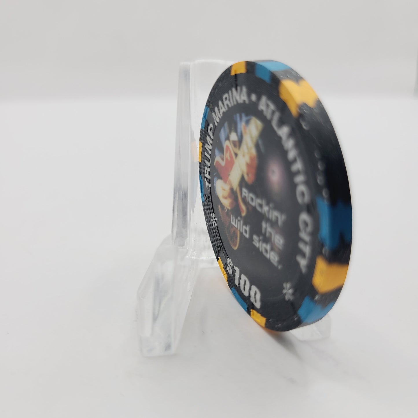 Trump Marina Hotel Casino Atlantic City New Jersey "Rockin the Wild Side" $100 Casino Chip