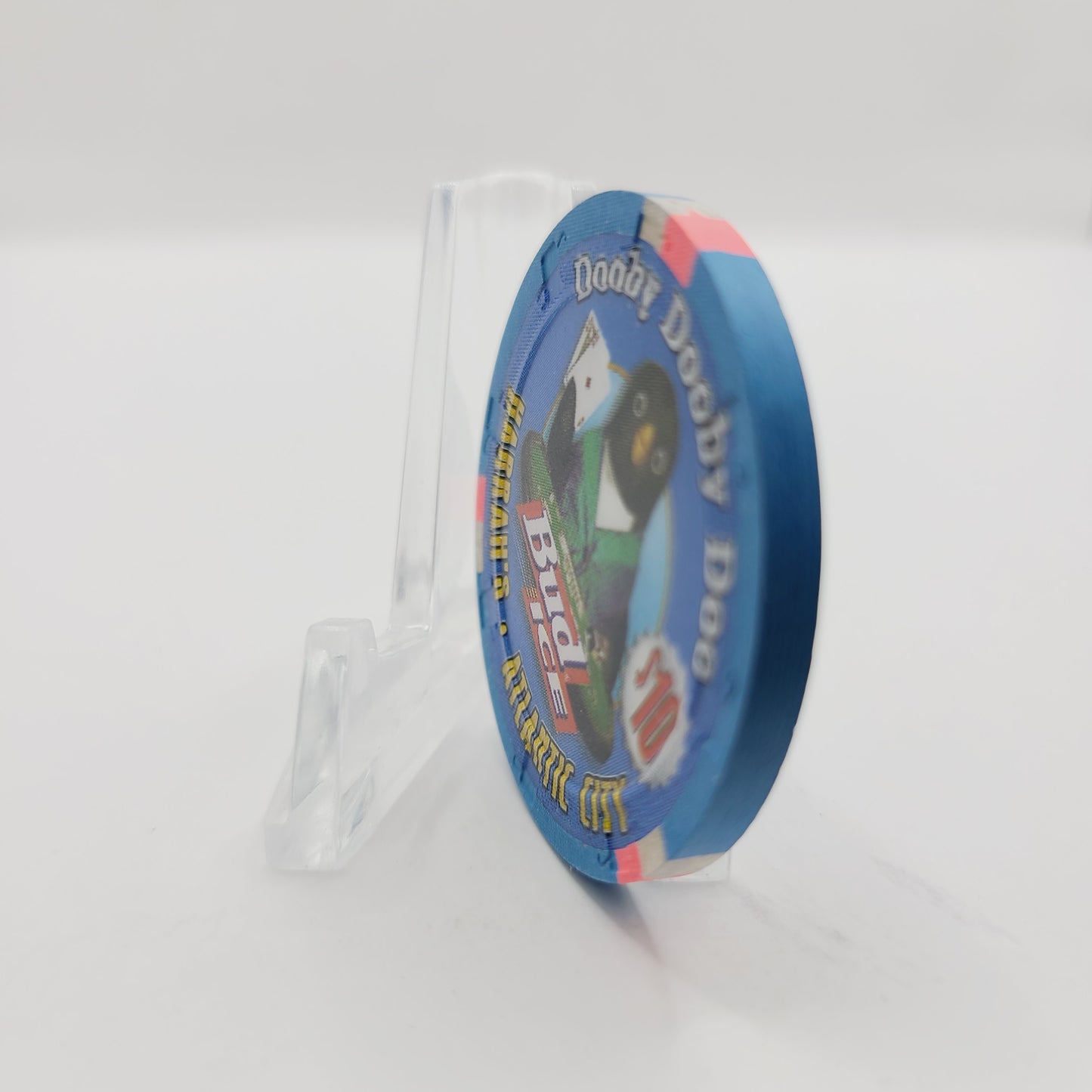 Harrah's Resort Casino Atlantic City New Jersey $10 #Dooby Dooby Doo" Bud Ice Casino Chip #2279