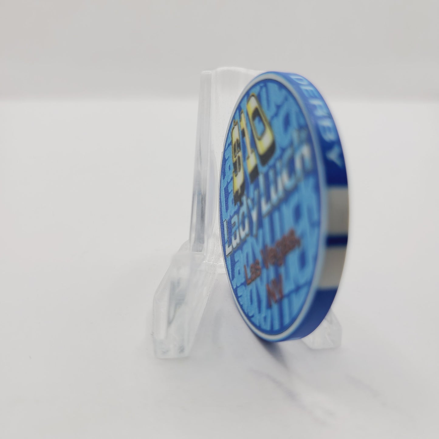 Lady Luck Hotel Casino Las Vegas Nevada 1997 "Kentucky Derby" $10 Casino Chip V1032