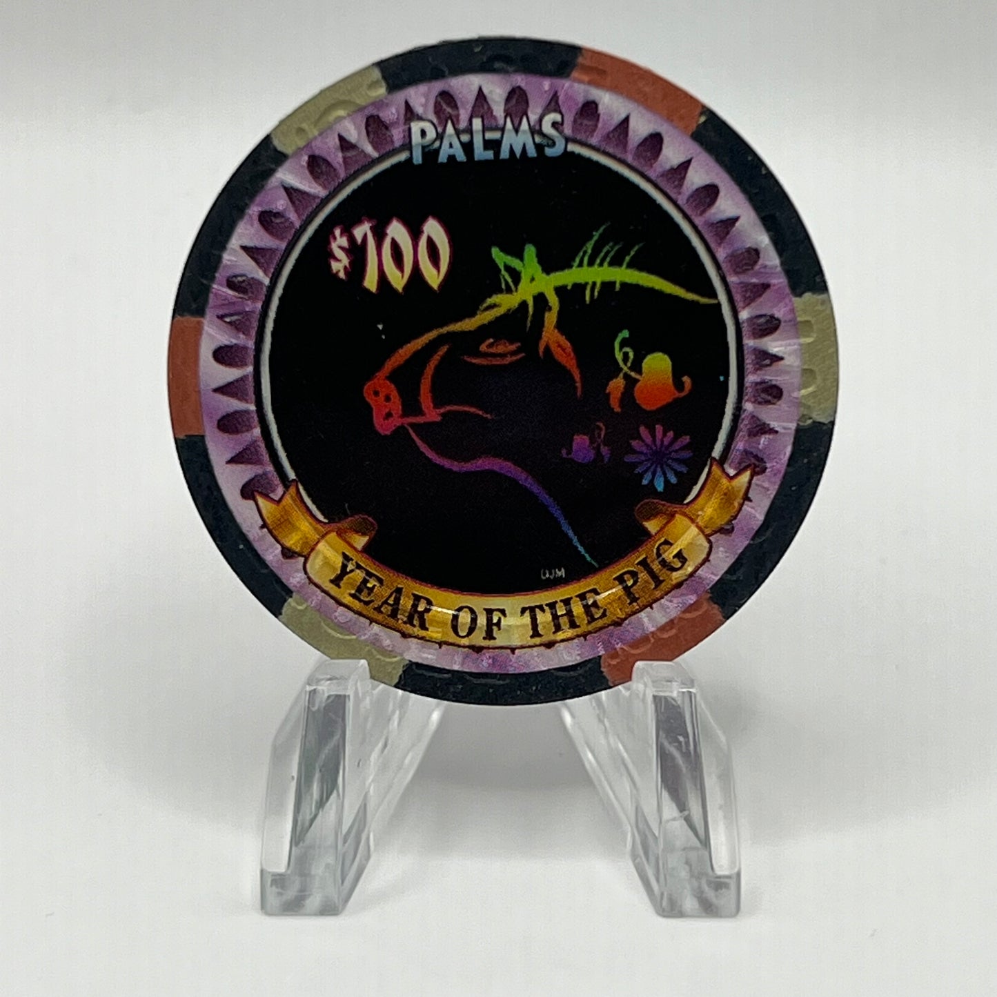 Palms Casino Resort Las Vegas NV Year of the Pig 2007 LE 508 $100 Chip E5886
