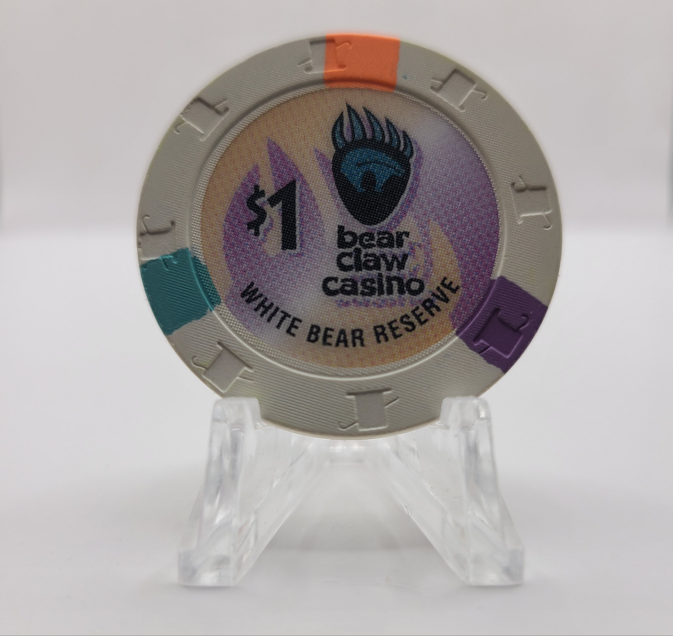 Bear Claw Casino & Hotel Carlyle Saskatchewan Canada $1 Chip