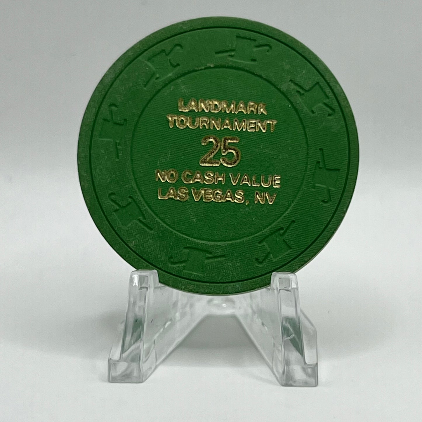 Landmark Casino Las Vegas NV 1980s $25 NCV Chip E7204
