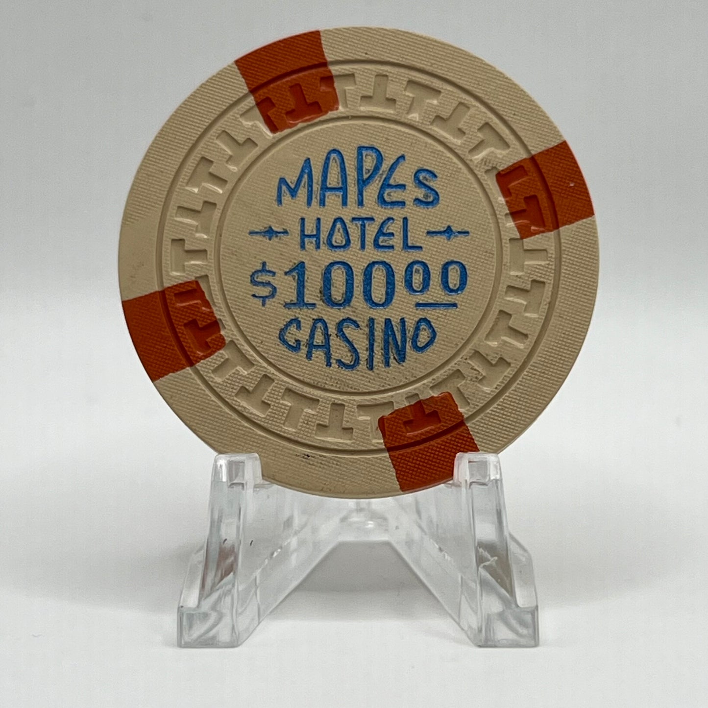 Mapes Hotel Casino Reno NV 1950s $100 Chip N7681