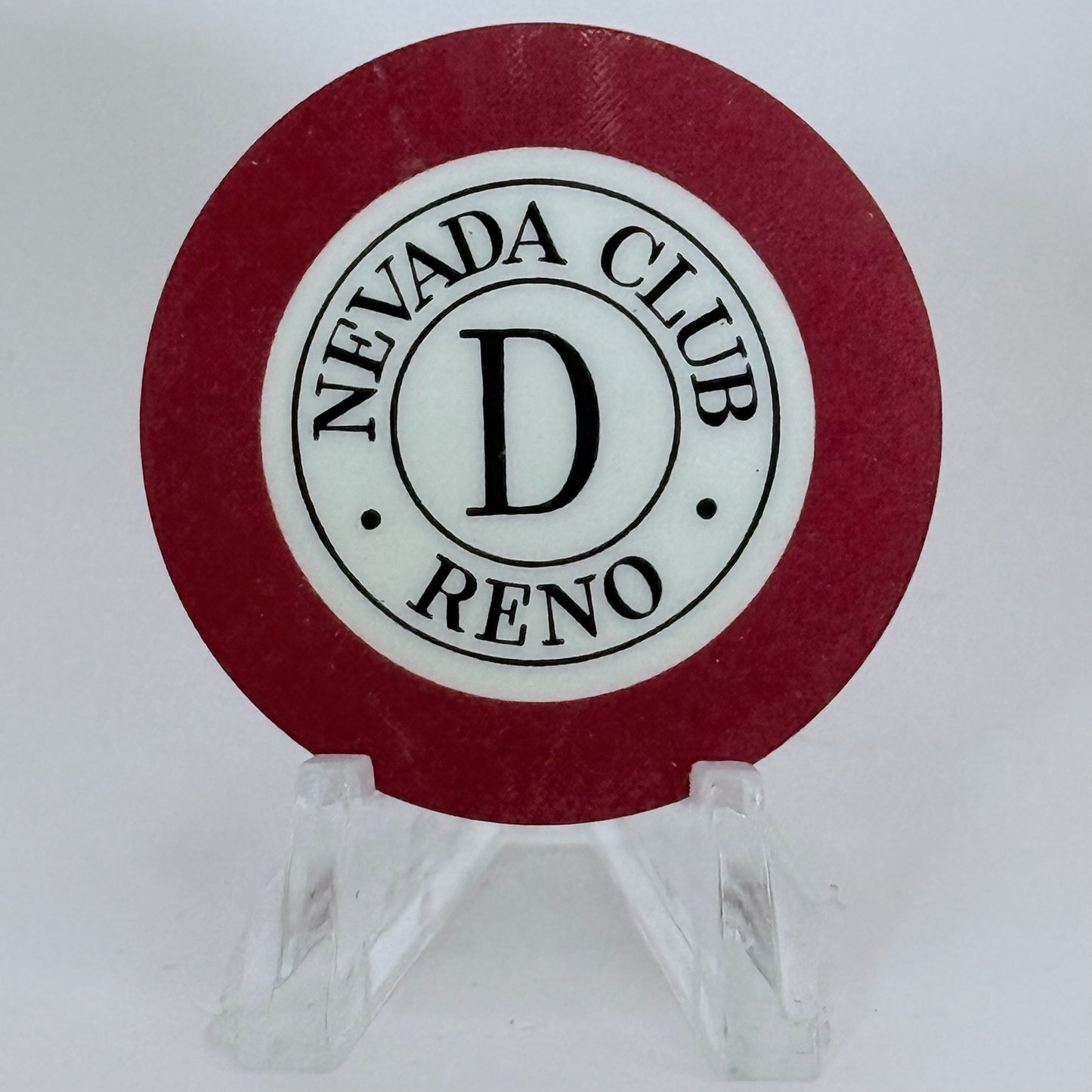 Nevada Club Reno Nevada 1950s Series 4 Roulette Casino Chip N5296