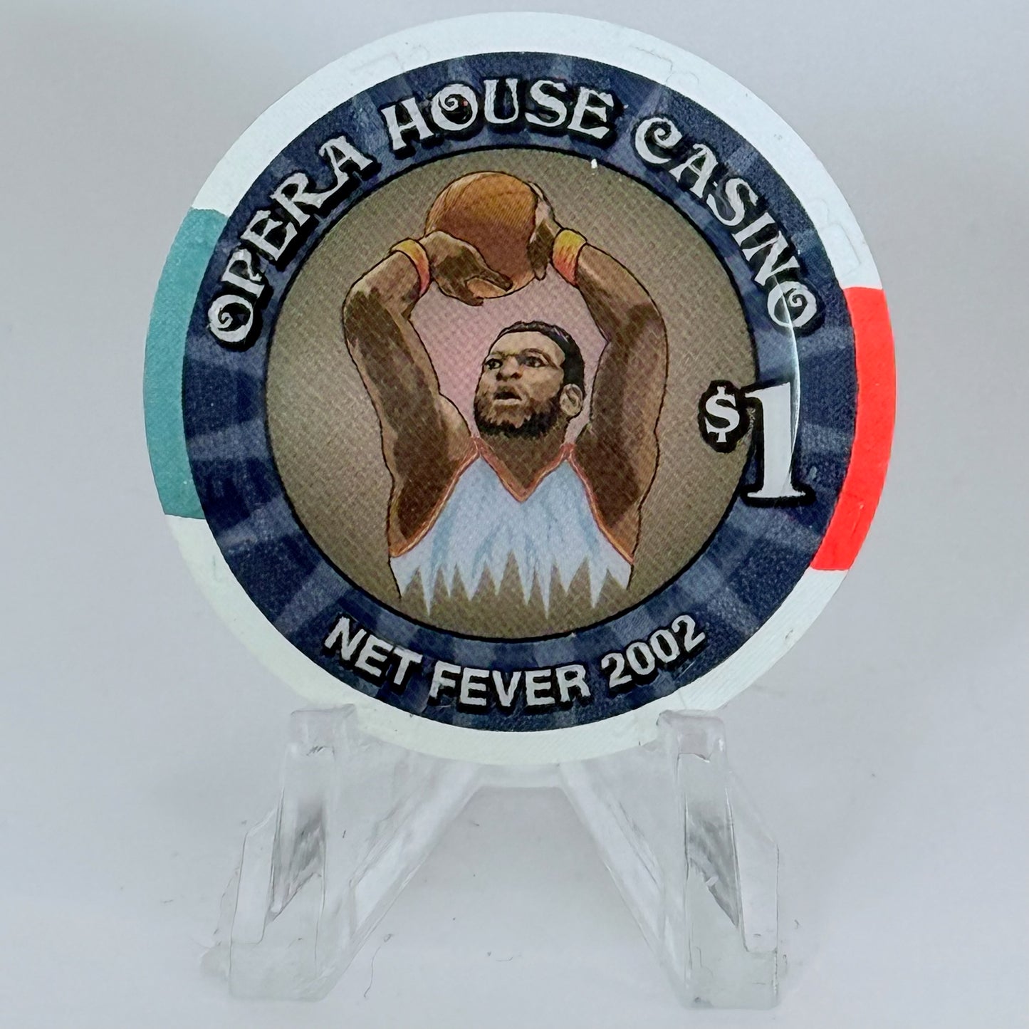 Opera House Casino N. Las Vegas Nevada 2002 'Net Fever' LE $1 Casino Chip V9263