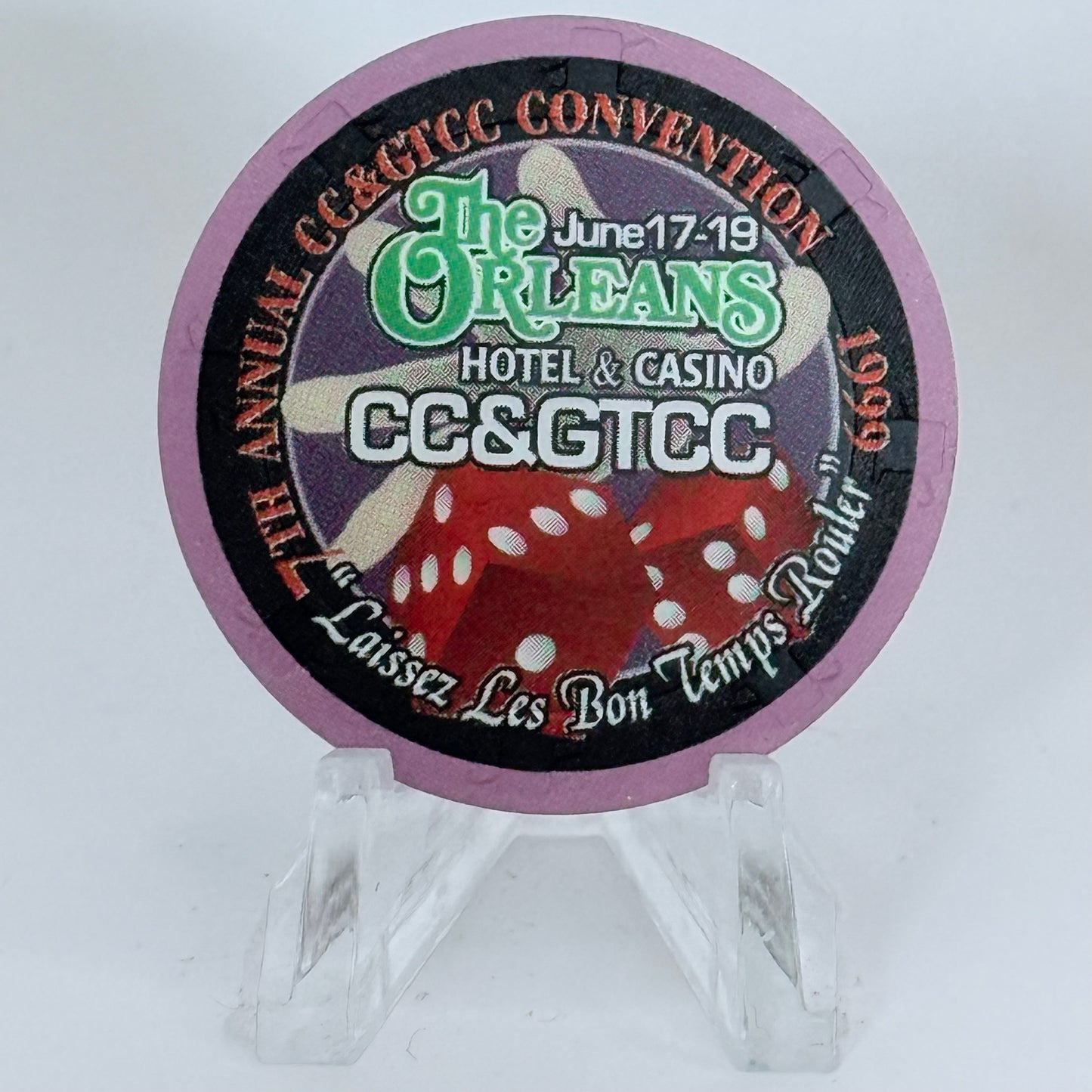 The Orleans Las Vegas Nevada 1999 'Casino Chip And Gaming Token Collectors Club 7th Annual Convention' Odds & Ends Chips V3177