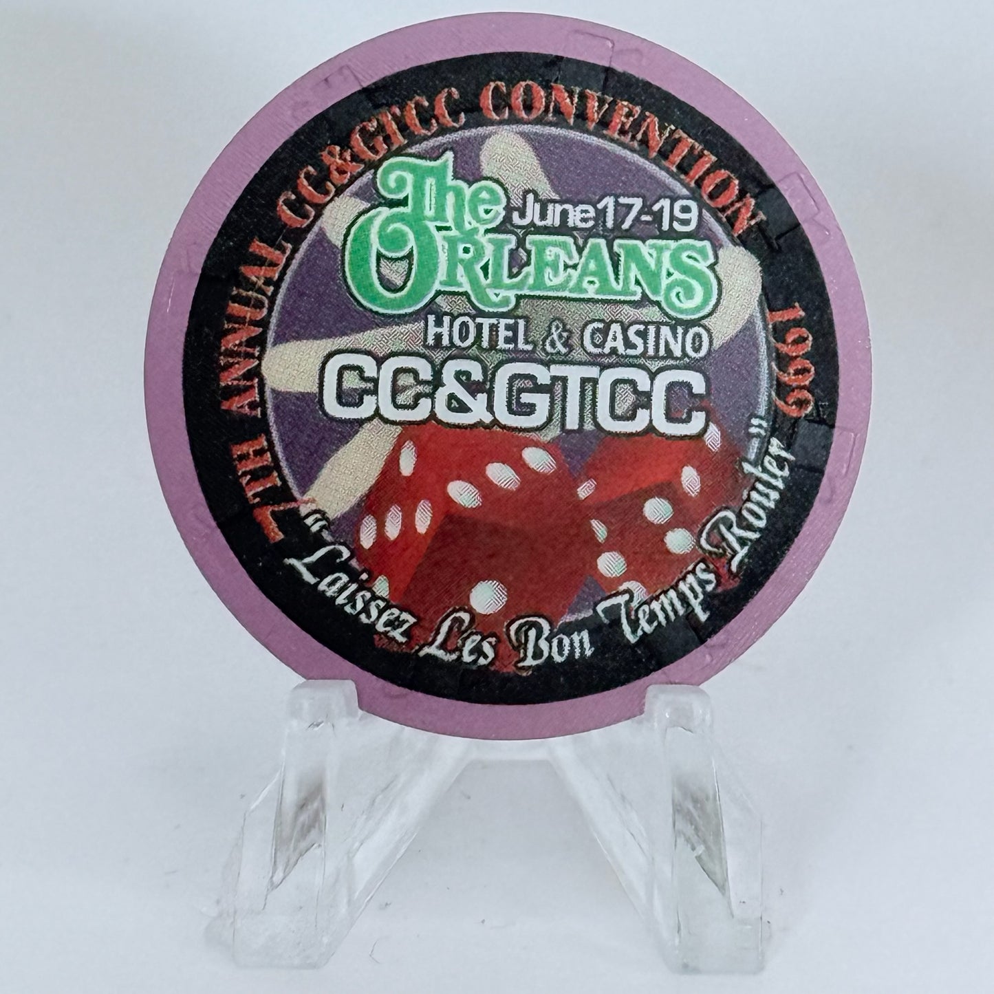 The Orleans Las Vegas Nevada 1999 'Casino Chip And Gaming Token Collectors Club 7th Annual Convention' Odds & Ends Chips V3177