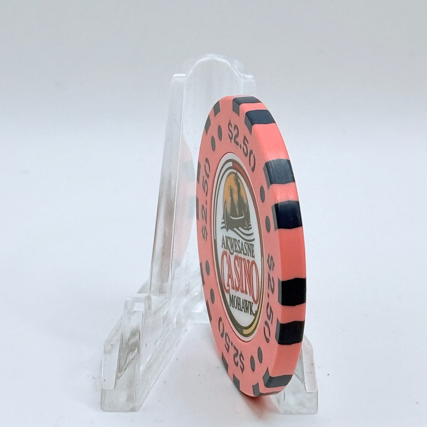 Akwesasne Mohawk Casino Hogansburg New York 1999 $2.50 Casino Chip