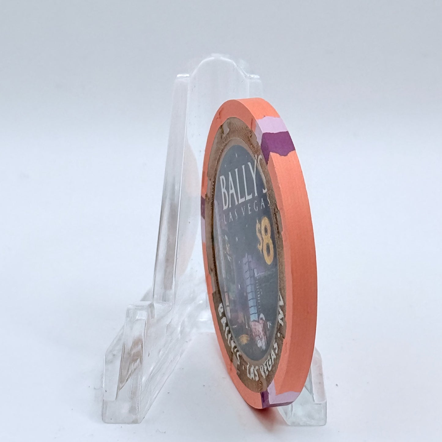 Bally's Las Vegas Nevada 2007 'Year Of The Pig' LE $8 Casino Chip E7754