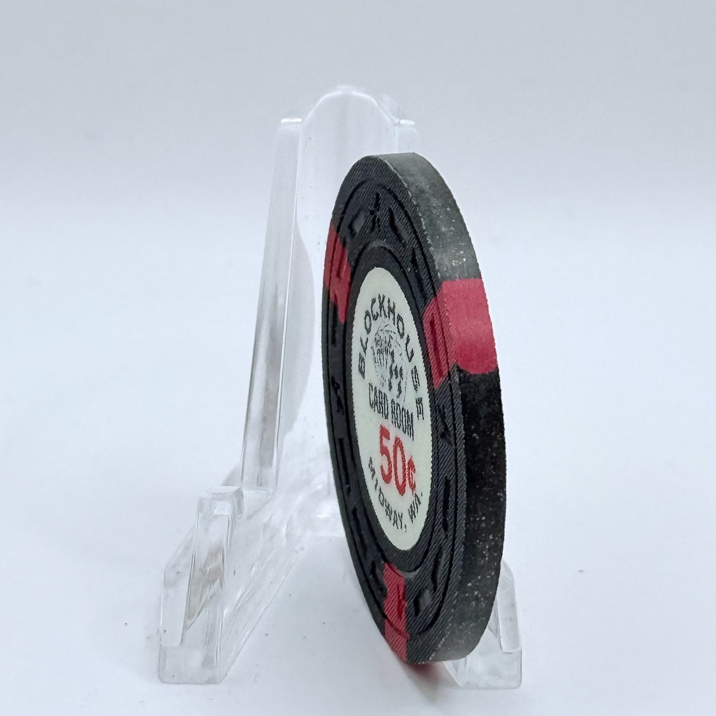 Blockhouse Cardroom Midway Washington $0.50 Casino Chip