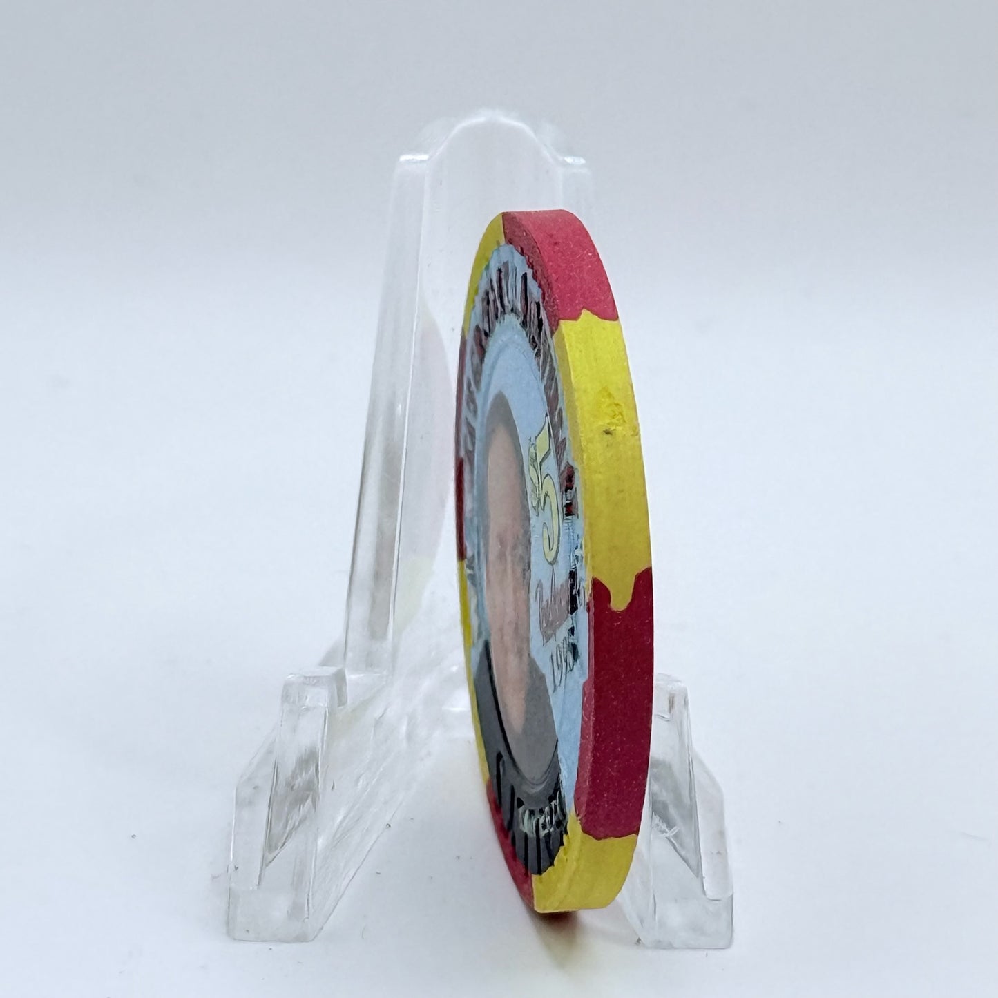 Bally's Grand Atlantic City New Jersey 1995 'Grand 35th Anniversary' LE $5 Casino Chip