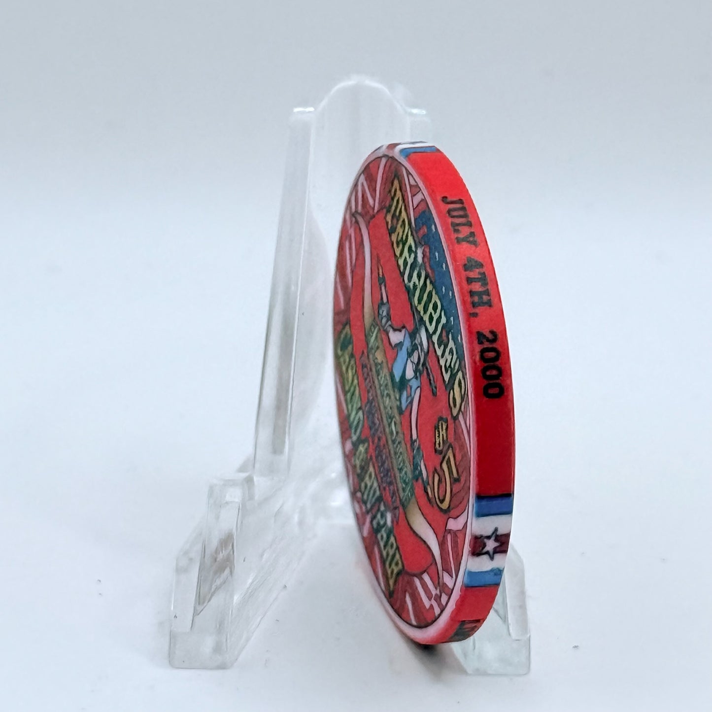 Terrible's Lakeside Casino Pahrump Nevada 2000 'July 4th' LE $5 Casino Chip V5733