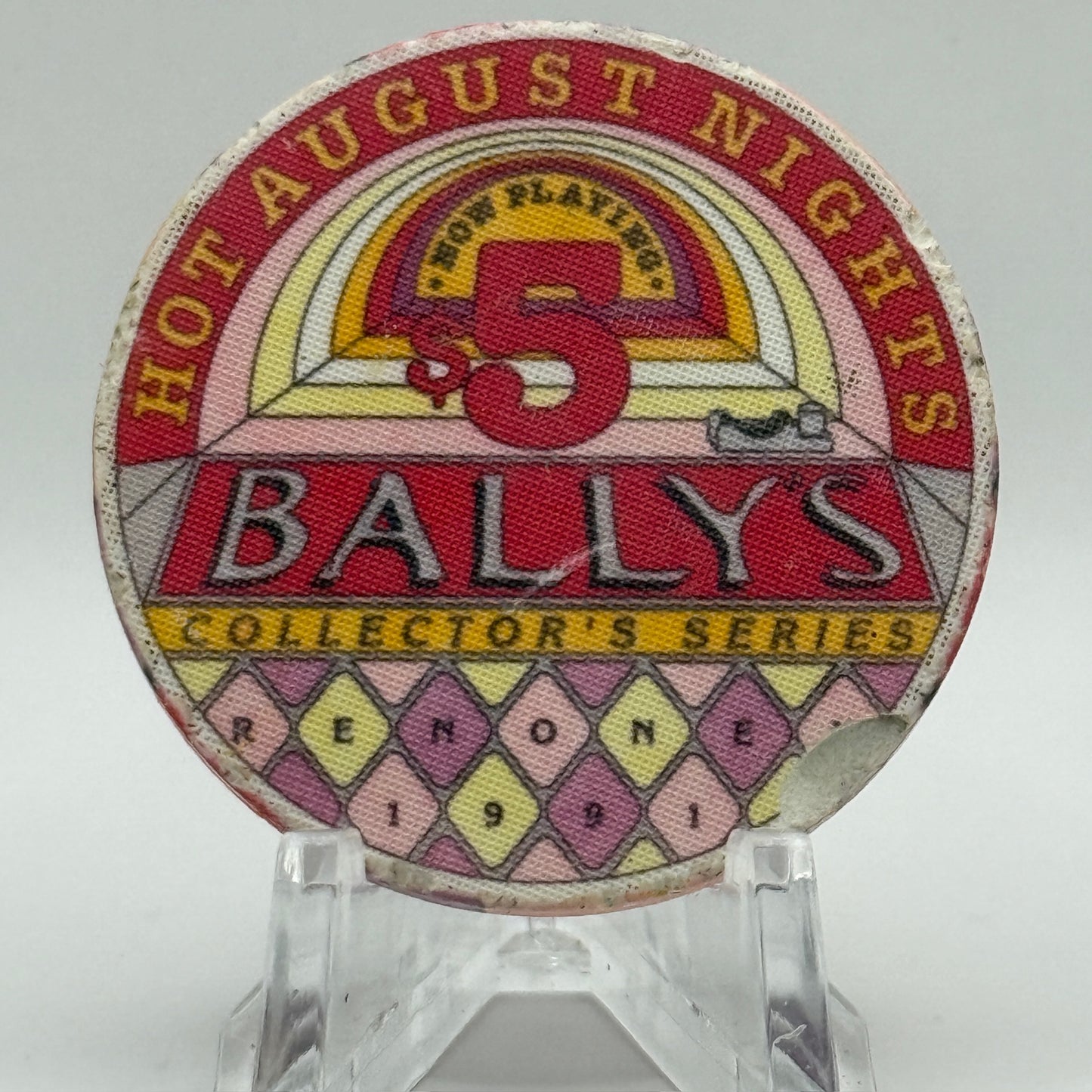 Bally's Reno Nevada 1991 LE $5 Casino Chip N4947