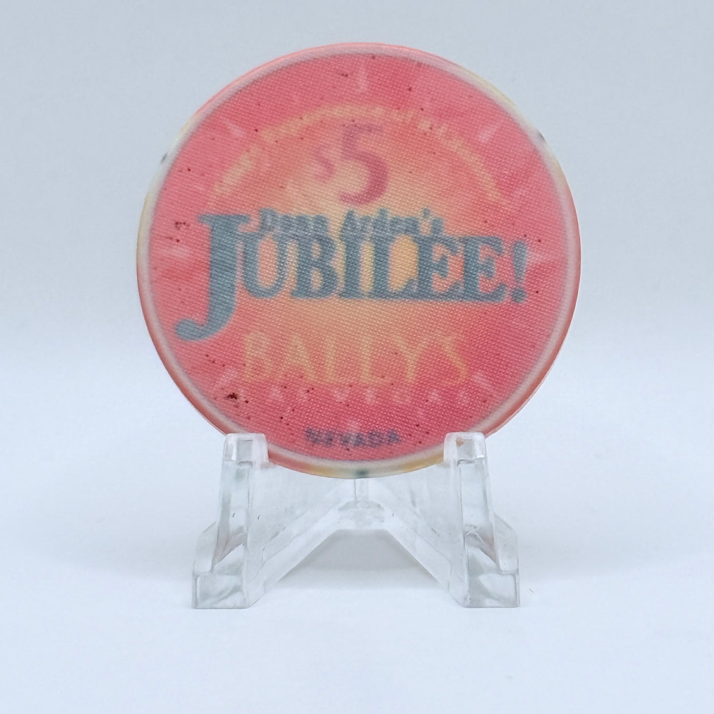 Bally's Las Vegas Nevada 1995 'Jubilee' LE $5 Casino Chip N0613